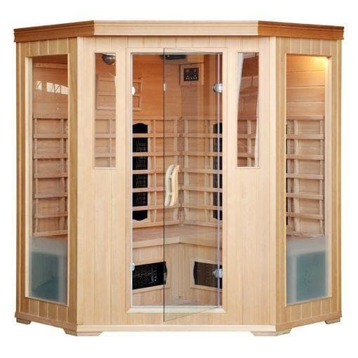 Dynamic Saunas Barcelona 3-Person Corner Infrared Sauna Natural Wood — photo 3 of 3