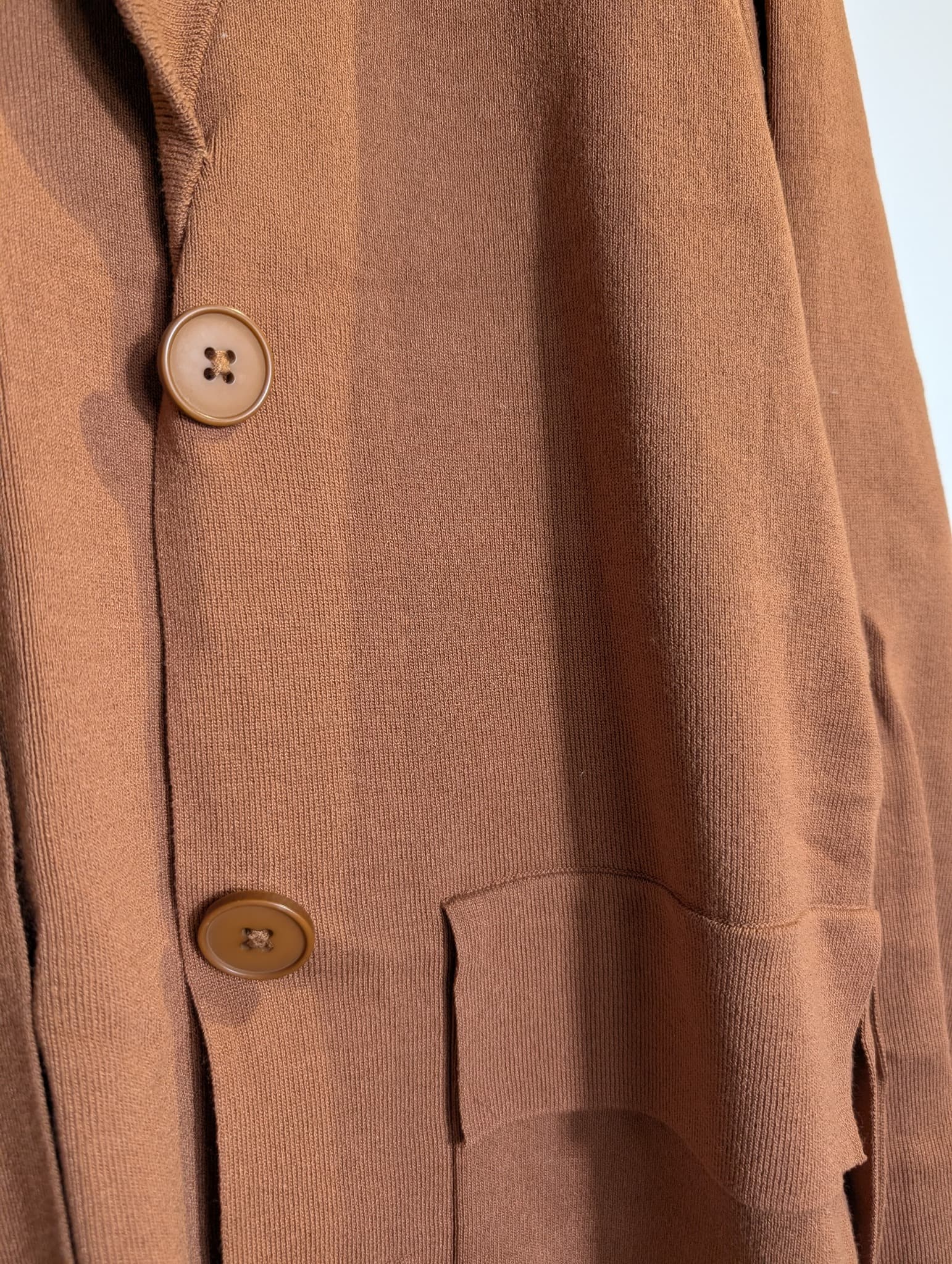 Elka Collective Knit Shawl Collar Cardigan Brown Size 8 — photo 2 of 7