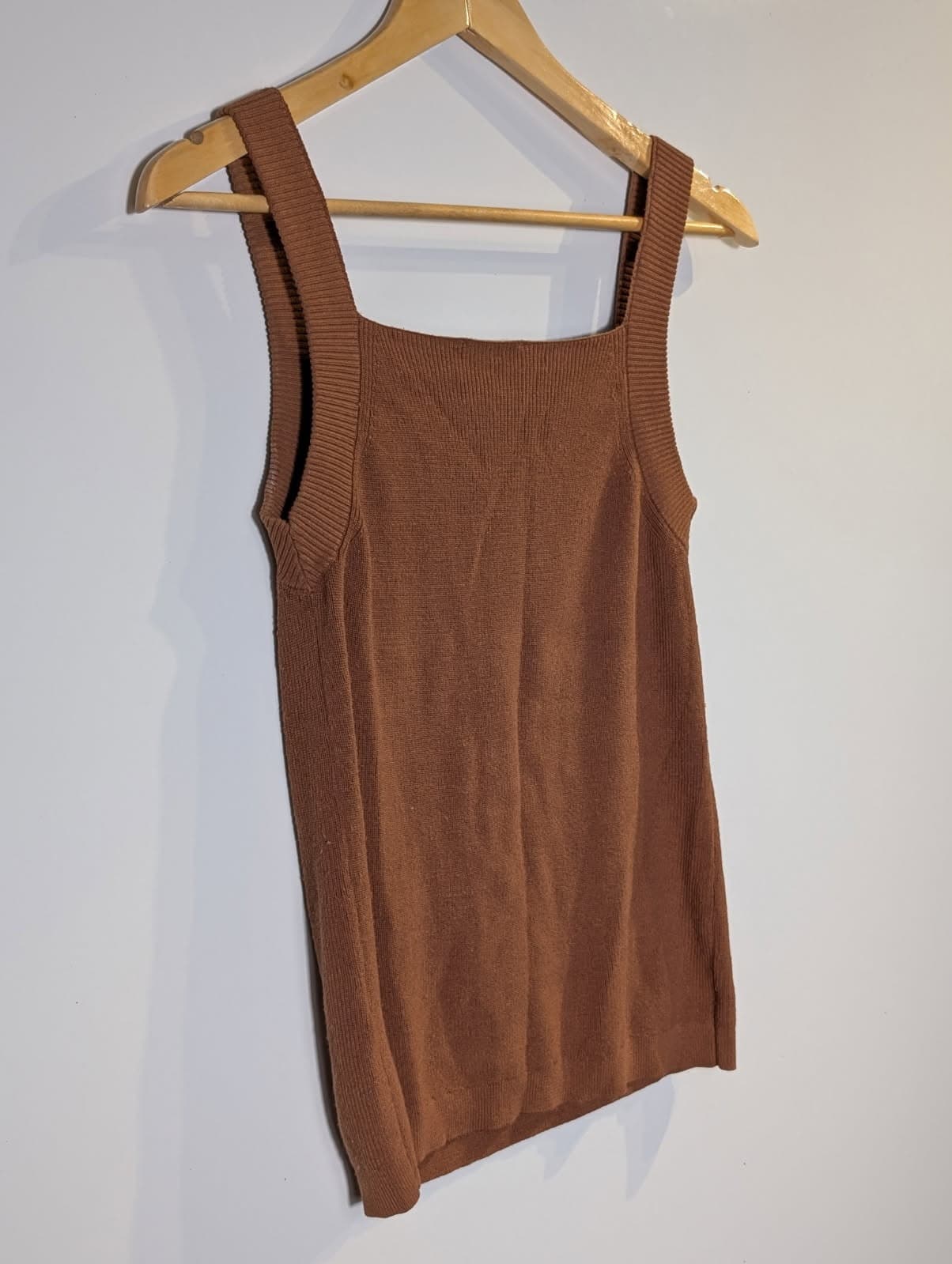 Elka Collective Knit Tank Top Brown Ribbed Sleeveless Women's AU 10 — photo 6 of 9
