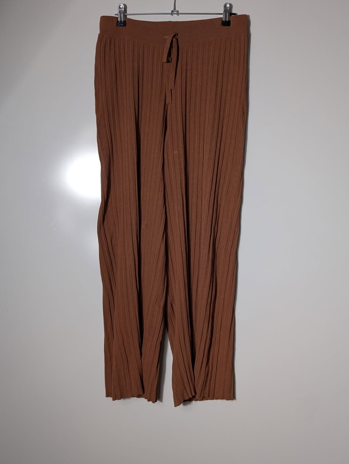 Elka Collective Ribbed Knit Trousers Brown Women's AU 10 — photo 1 of 9