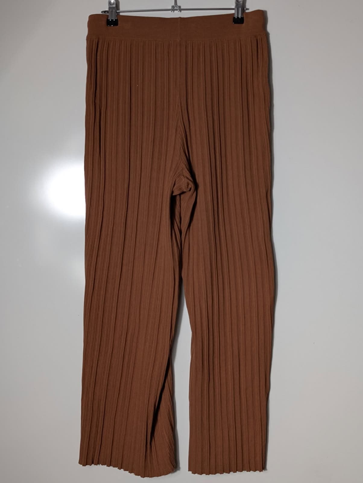 Elka Collective Ribbed Knit Trousers Brown Women's AU 10 — photo 4 of 9