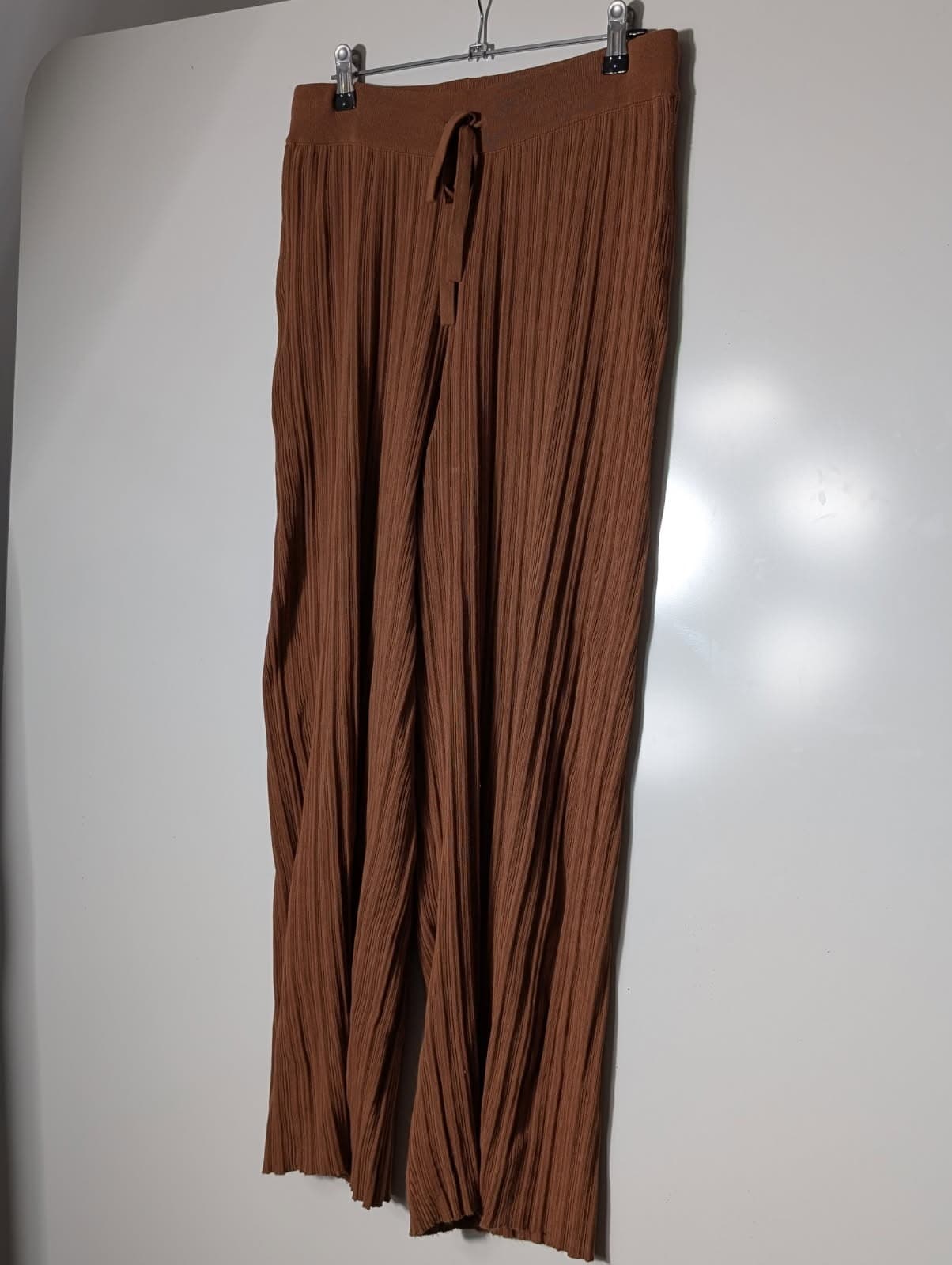 Elka Collective Ribbed Knit Trousers Brown Women's AU 10 — photo 7 of 9
