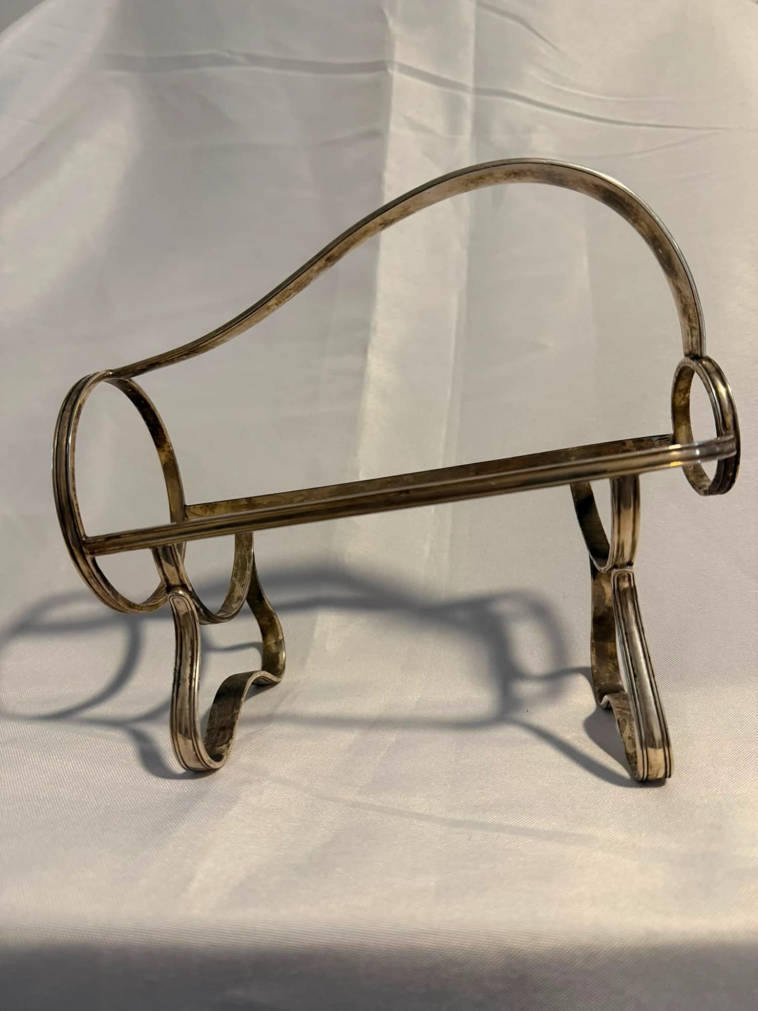 Elkington Silver Plated Wine Bottle Cradle Pourer Vintage England EPNS — photo 10 of 12