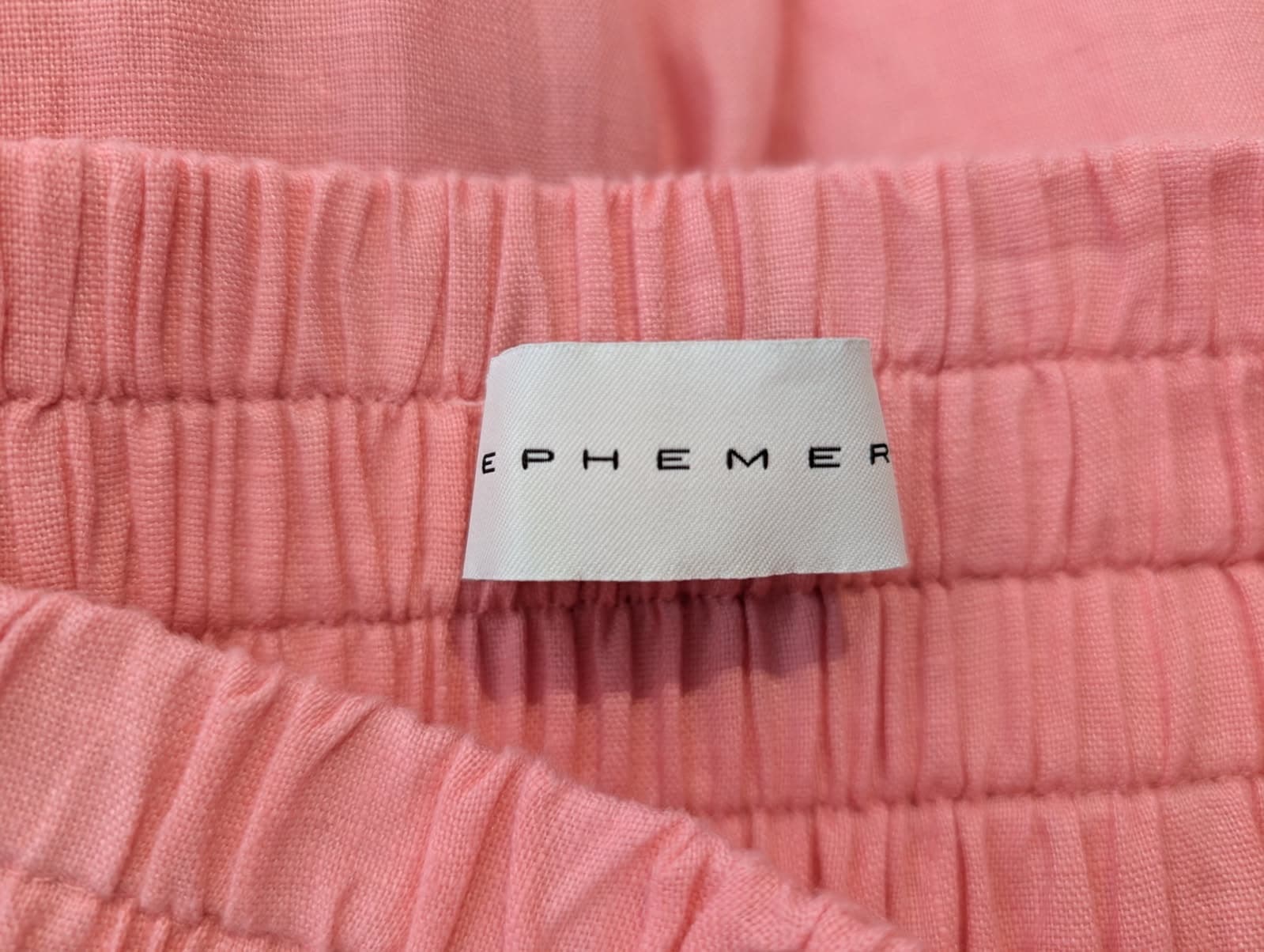Ephemera Tiered Maxi Skirt Pink Linen AU 8 — photo 4 of 4