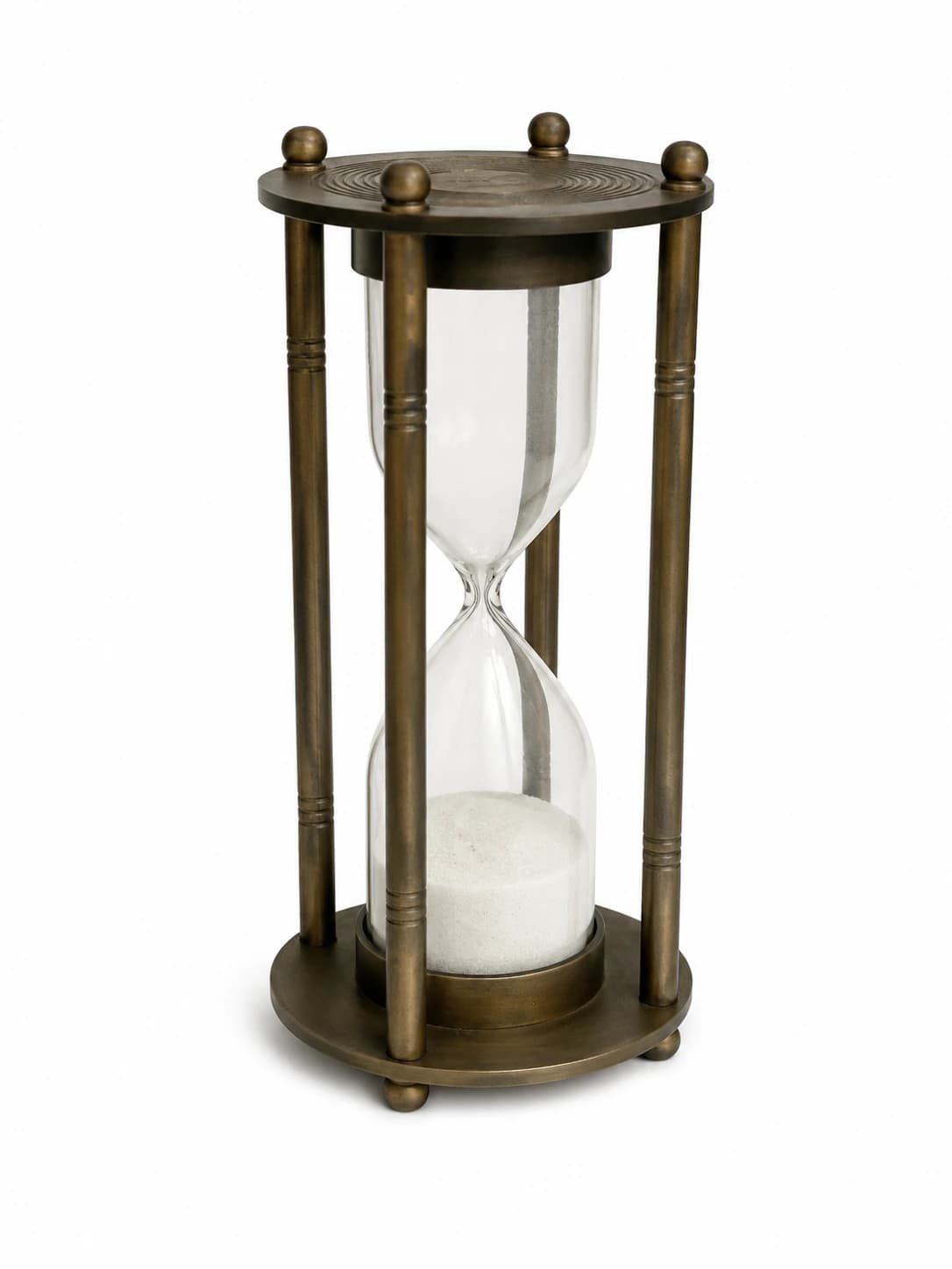 Epstein London Decorative Sand Timer Hourglass - Bronze Tone Metal — photo 1 of 5