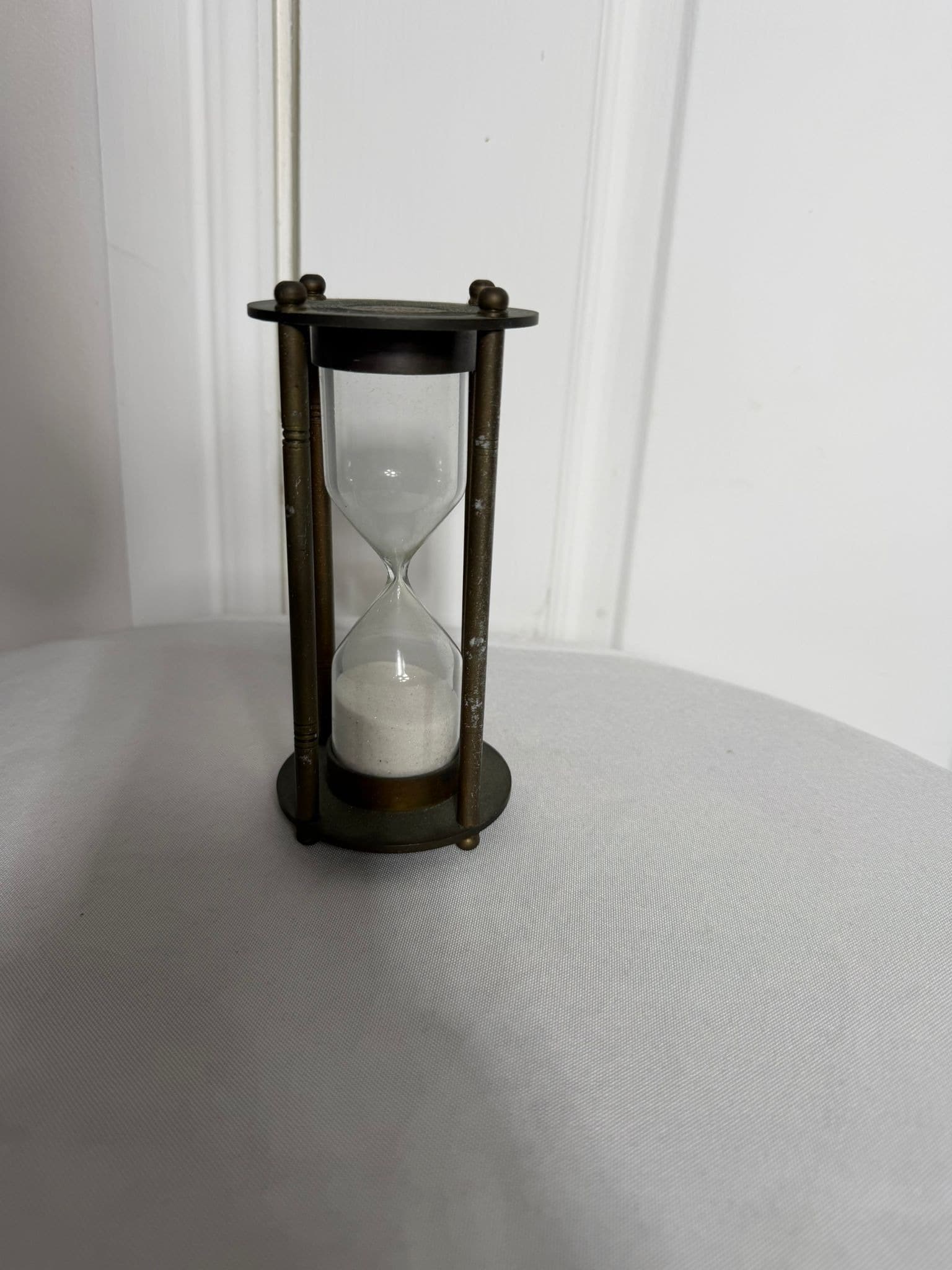 Epstein London Decorative Sand Timer Hourglass - Bronze Tone Metal — photo 3 of 5