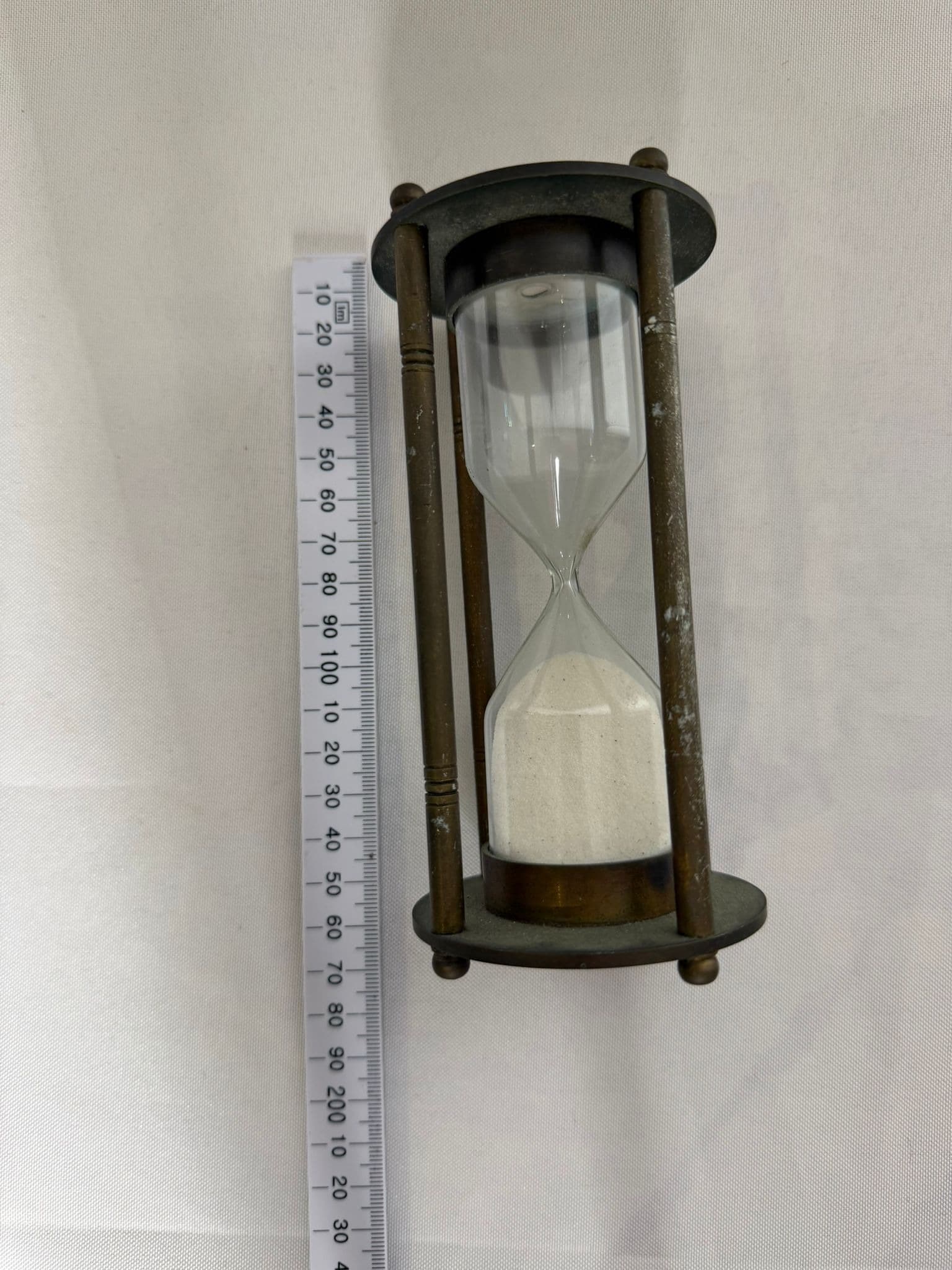 Epstein London Decorative Sand Timer Hourglass - Bronze Tone Metal — photo 4 of 5