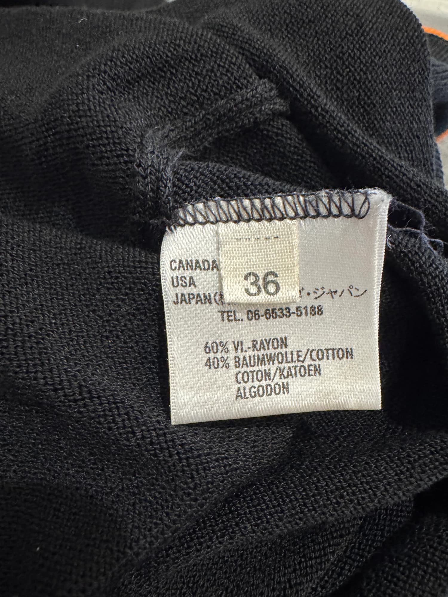 Escada Racing Club Black Short Sleeve Knit Top Size 36 — photo 7 of 10