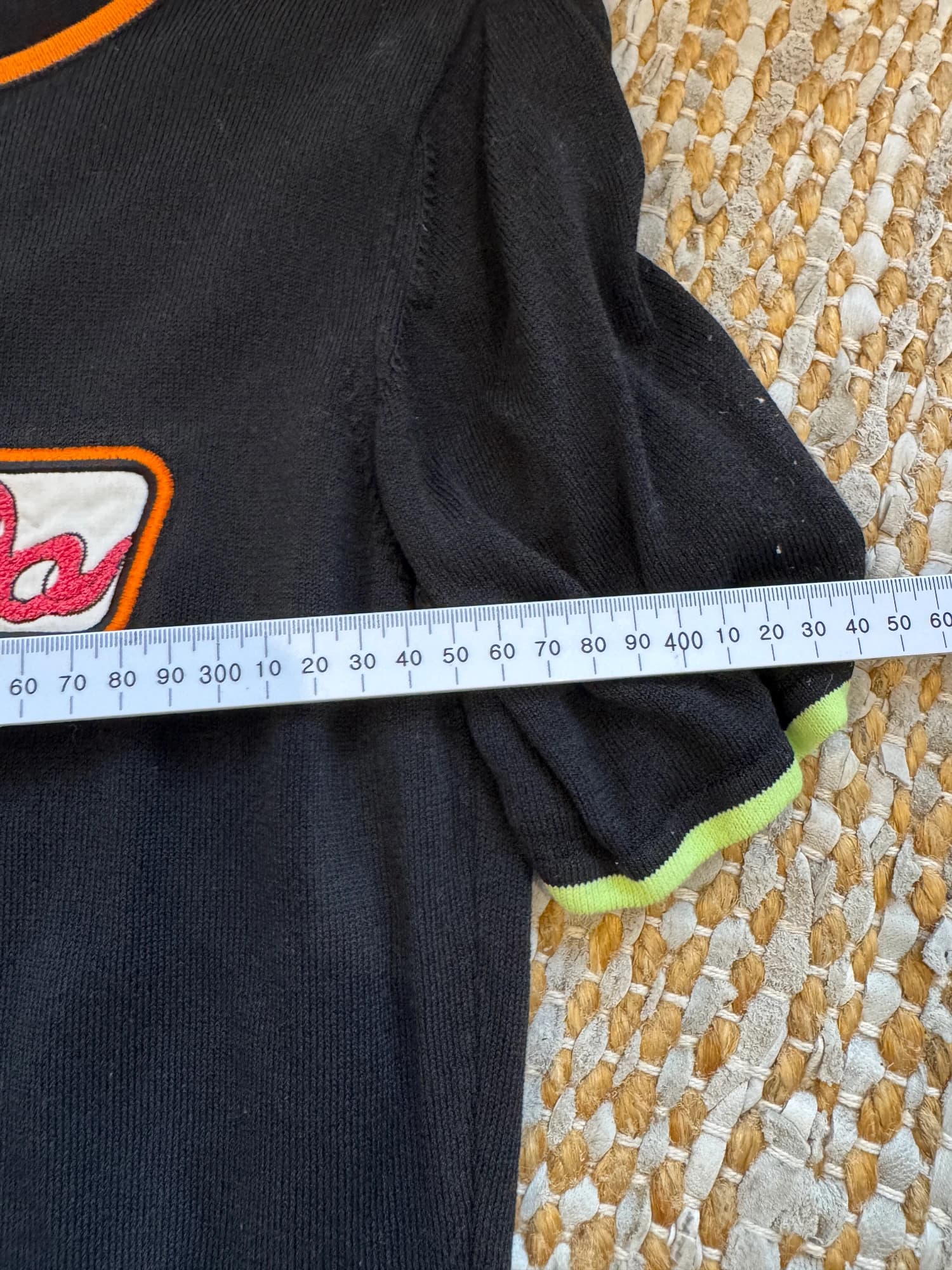 Escada Racing Club Black Short Sleeve Knit Top Size 36 — photo 10 of 10