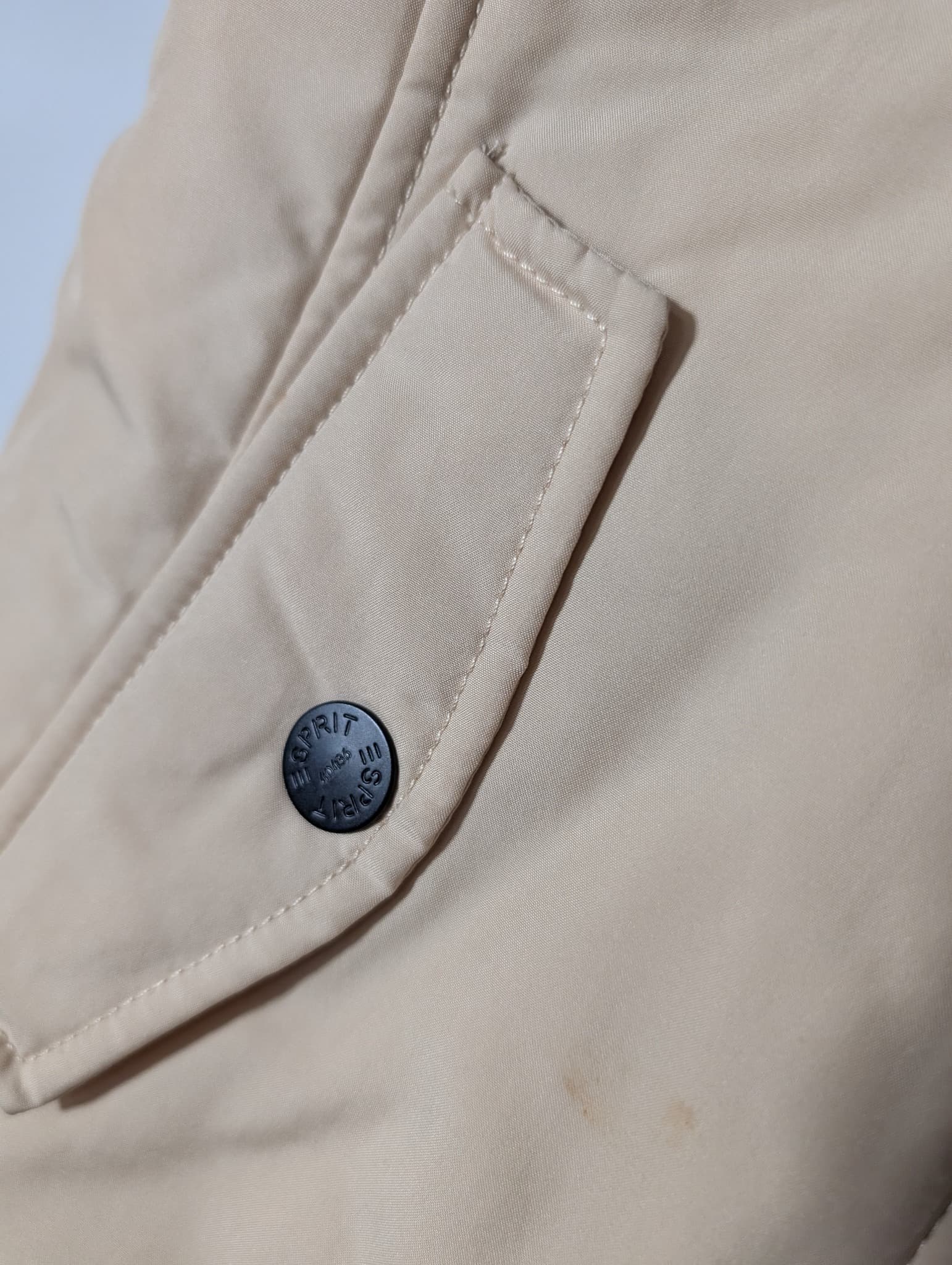 Esprit Padded Quilted Vest Beige Women's XS — photo 2 of 7
