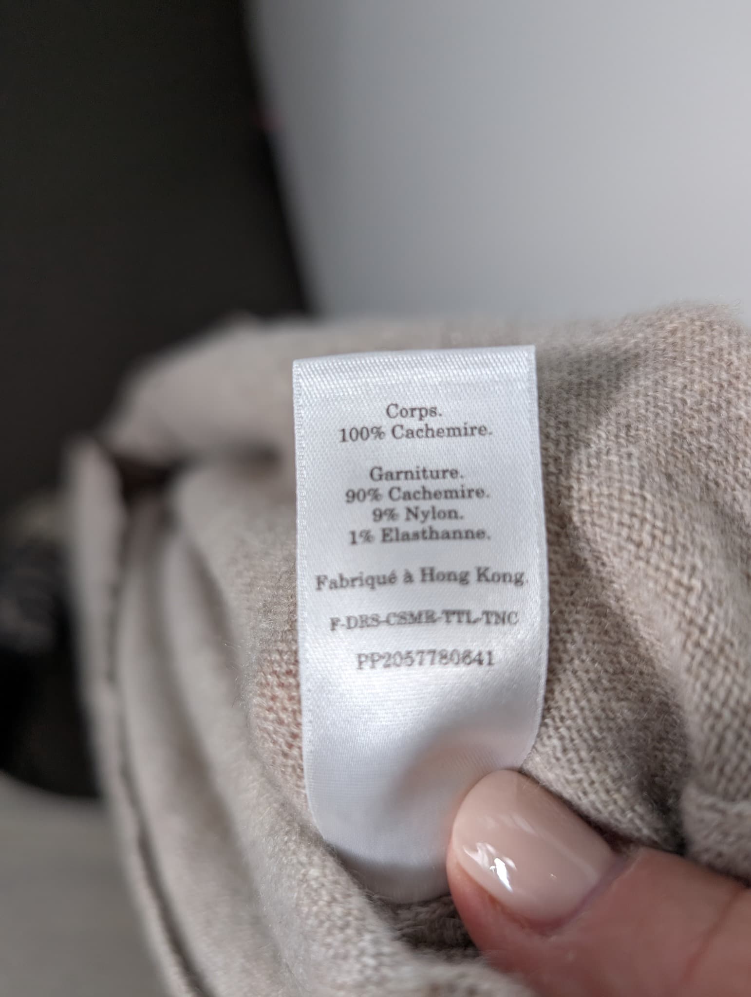 Everlane 100% Cashmere Turtleneck Sweater Dress Beige Size M — photo 7 of 7