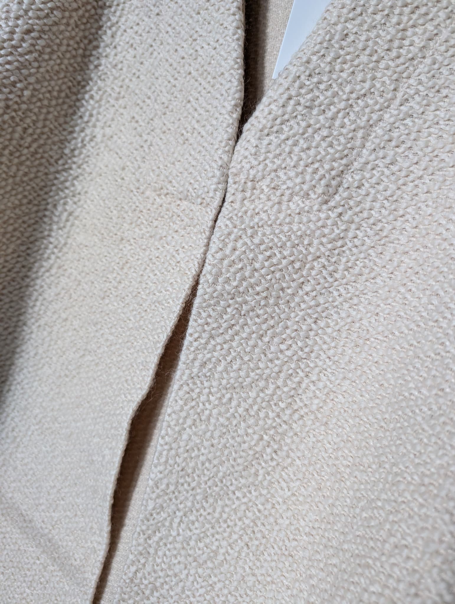 Evyie Textured Open Front Vest Beige Size L — photo 3 of 10