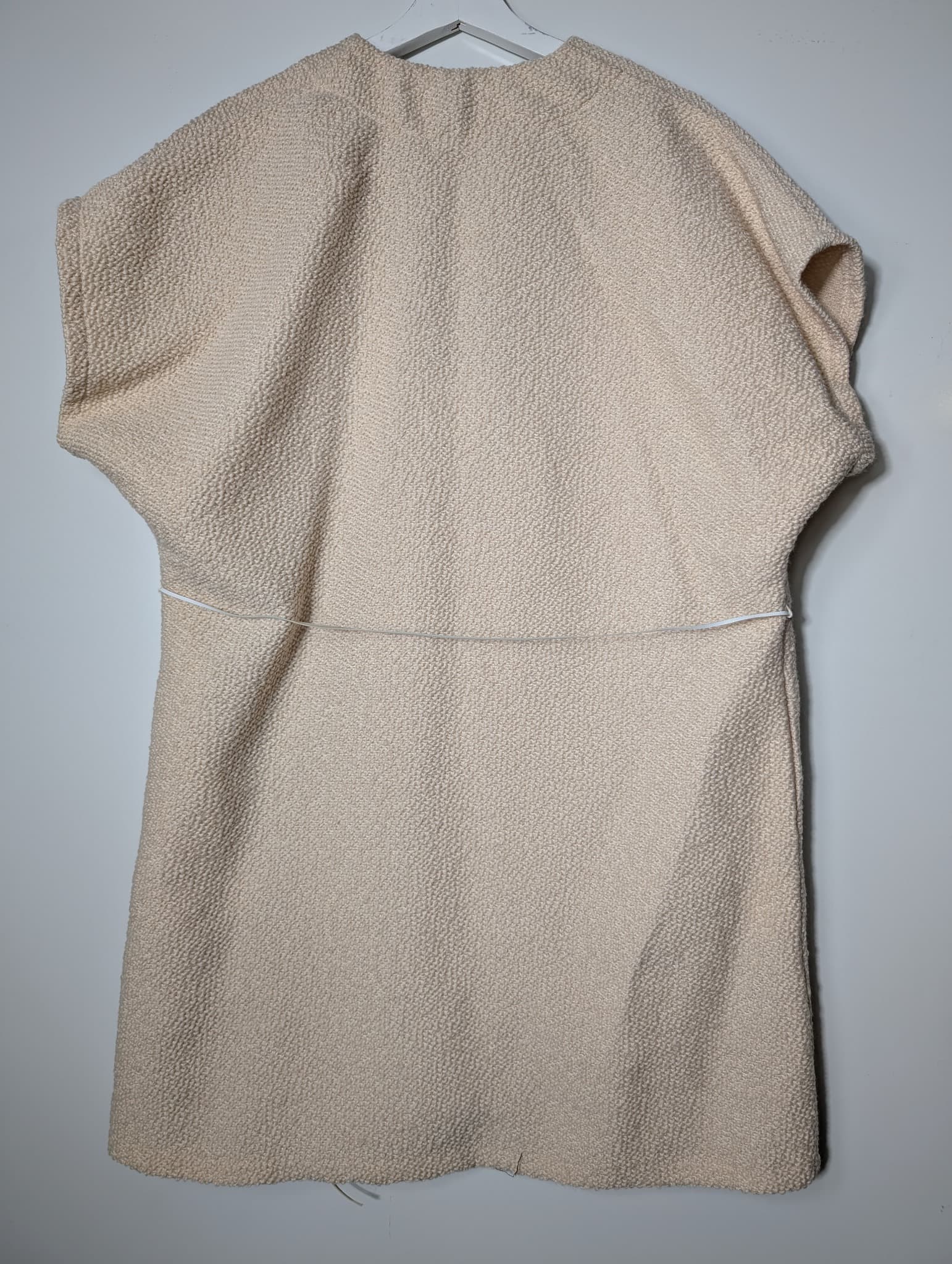 Evyie Textured Open Front Vest Beige Size L — photo 7 of 10