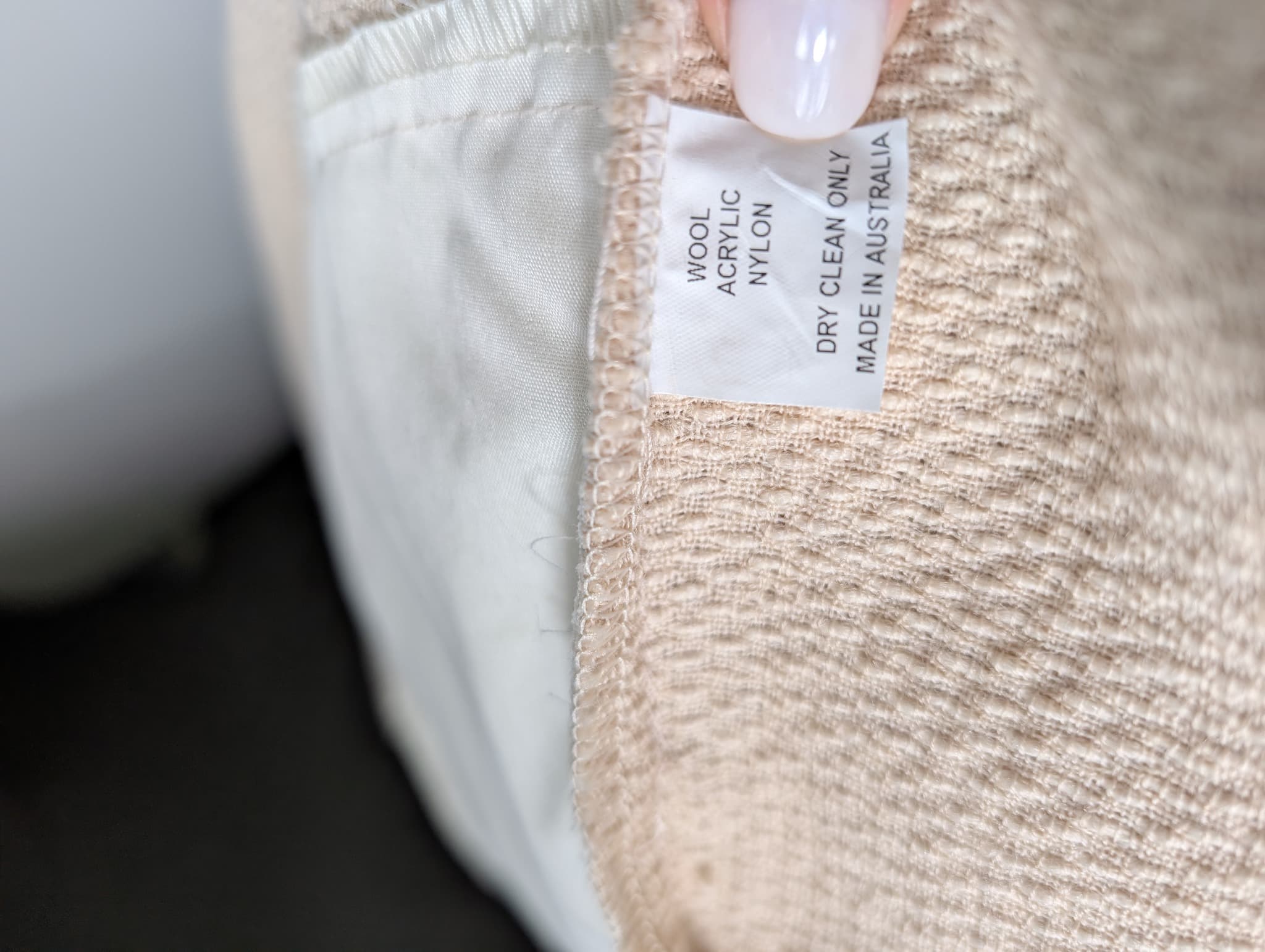 Evyie Textured Open Front Vest Beige Size L — photo 10 of 10