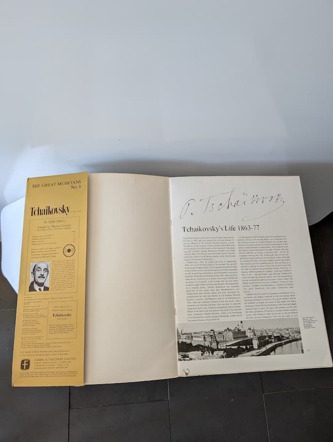 Fabbri & Partners Limited The Great Musicians Magazine Tchaikovsky Part Two with Vinyl Record — photo 3 of 7