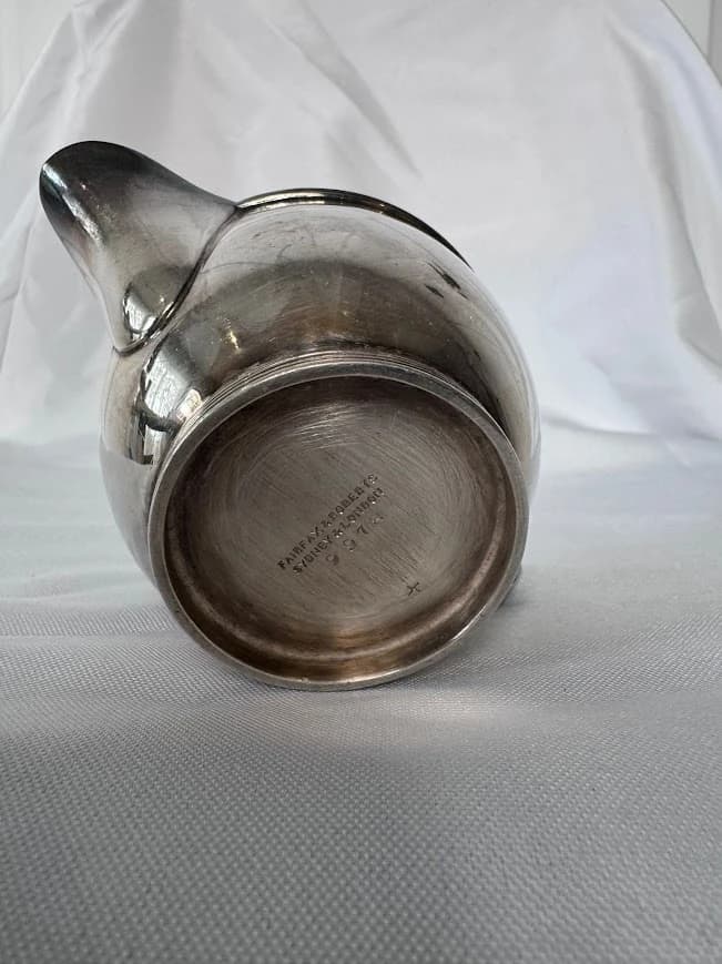 Fairfax & Roberts Sydney Silver Plate Creamer Jug Vintage Art Deco — photo 4 of 6