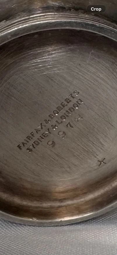 Fairfax & Roberts Sydney Silver Plate Creamer Jug Vintage Art Deco — photo 6 of 6