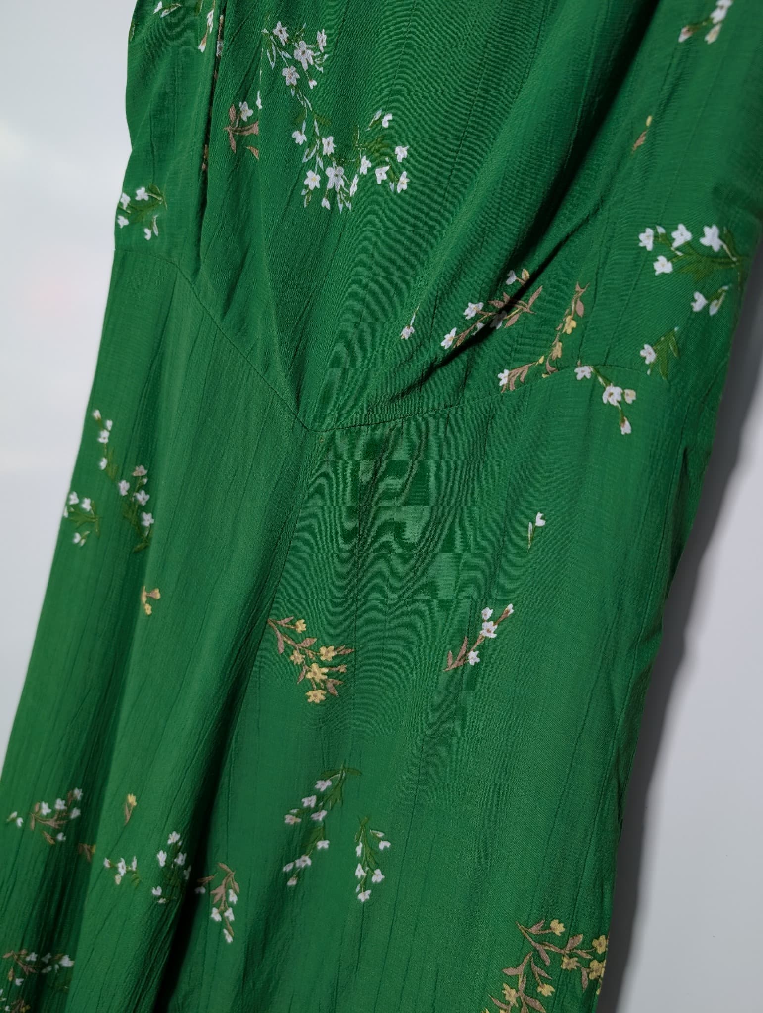 Faithfull the Brand Green Floral Tie-Strap Jumpsuit AU 8 — photo 4 of 8