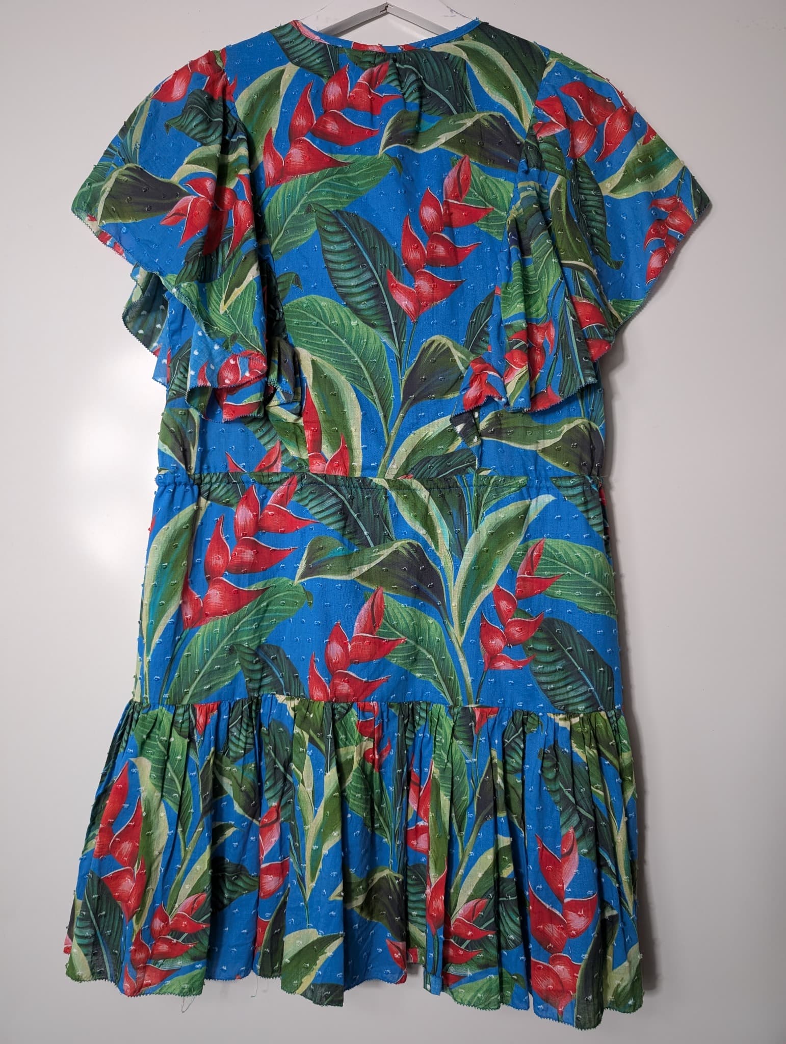 Farm Rio Dream Garden Mini Dress Tropical Floral Print Size S — photo 7 of 10