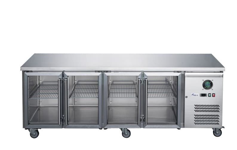 FED-X Commercial 4-Door Stainless Steel Under-Counter Fridge 553L — photo 3 of 3