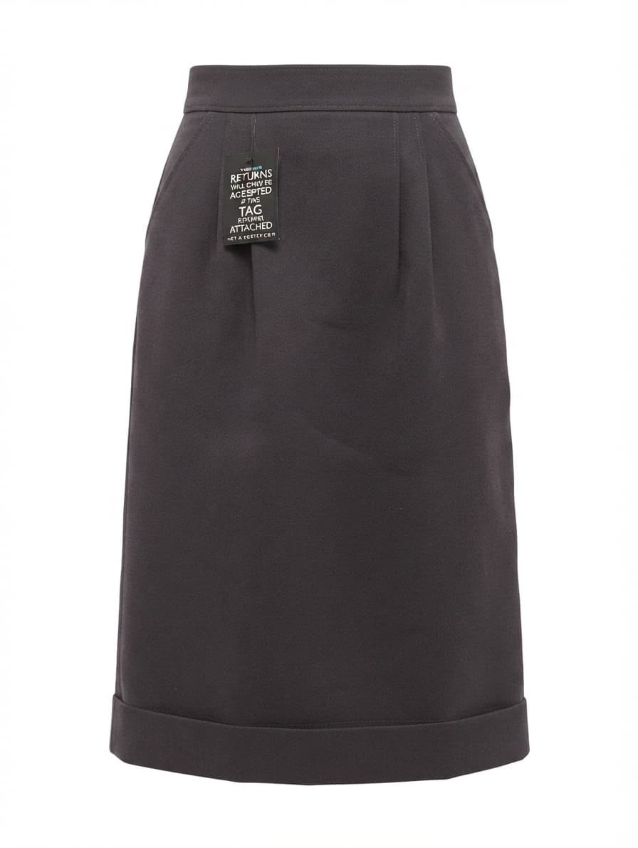 Fendi High-Waisted Midi Skirt Dark Grey Size 40 — photo 1 of 9