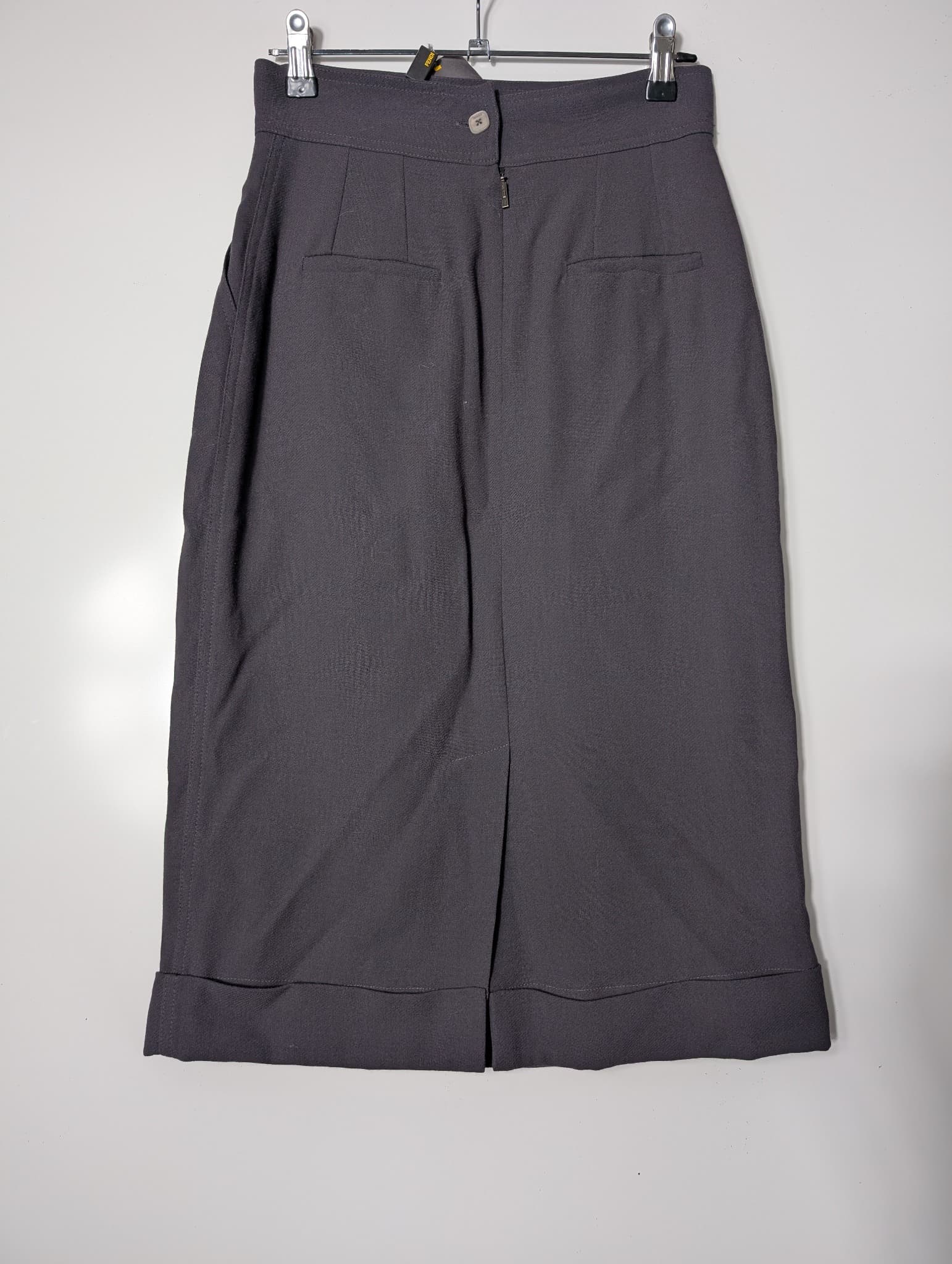 Fendi High-Waisted Midi Skirt Dark Grey Size 40 — photo 4 of 9