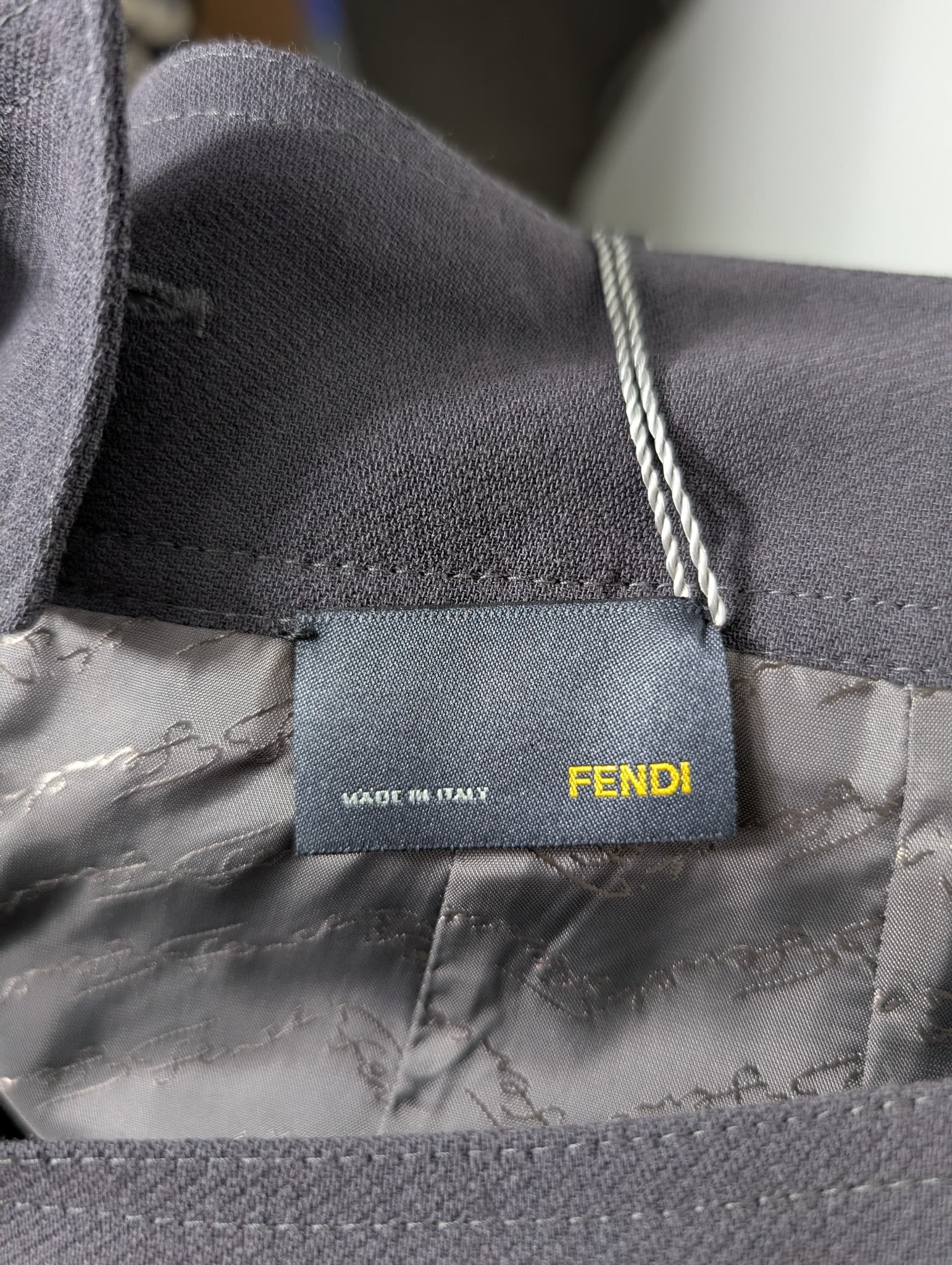 Fendi High-Waisted Midi Skirt Dark Grey Size 40 — photo 7 of 9