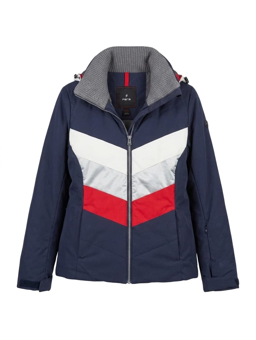 Fera Women's Ski Jacket - Navy/White/Red Size US 12 — photo 1 of 5