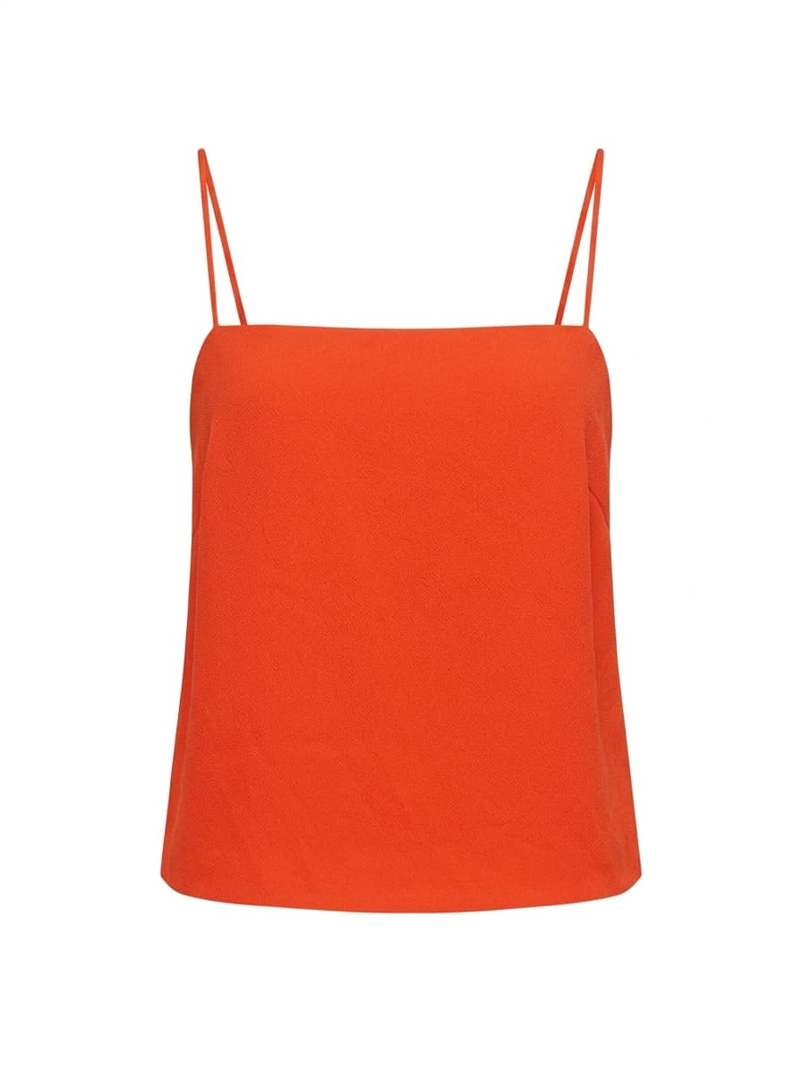 Finders Keepers Orange Square Neck Spaghetti Strap Camisole Top - Size M — photo 1 of 6