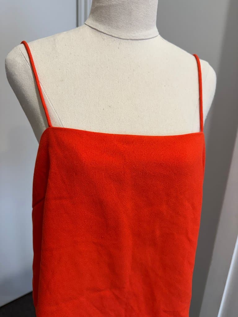 Finders Keepers Orange Square Neck Spaghetti Strap Camisole Top - Size M — photo 6 of 6