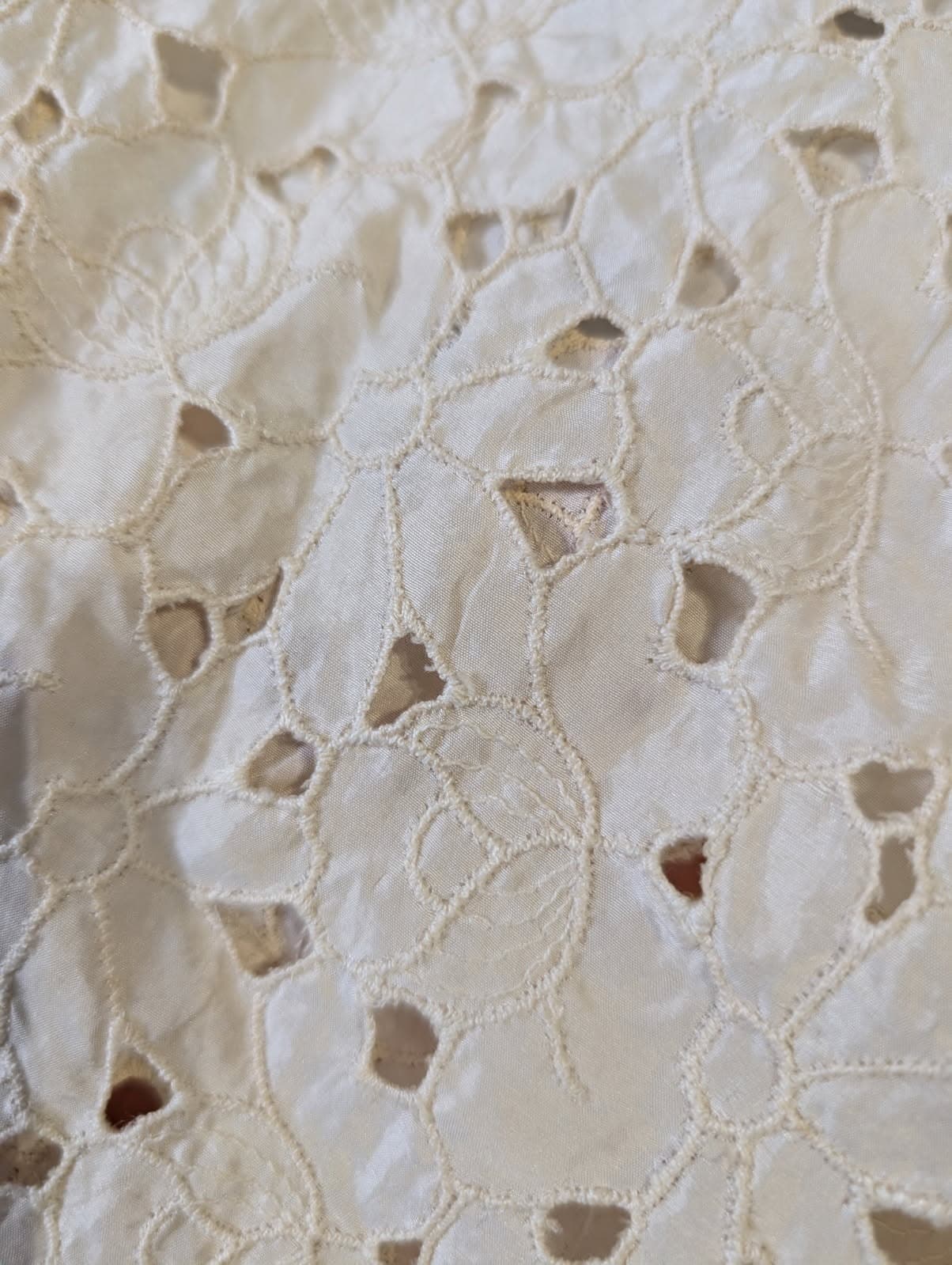 Fleur Wood Silk Lace Camisole - Cream & Black Ruffle Trim Size 2 — photo 2 of 6