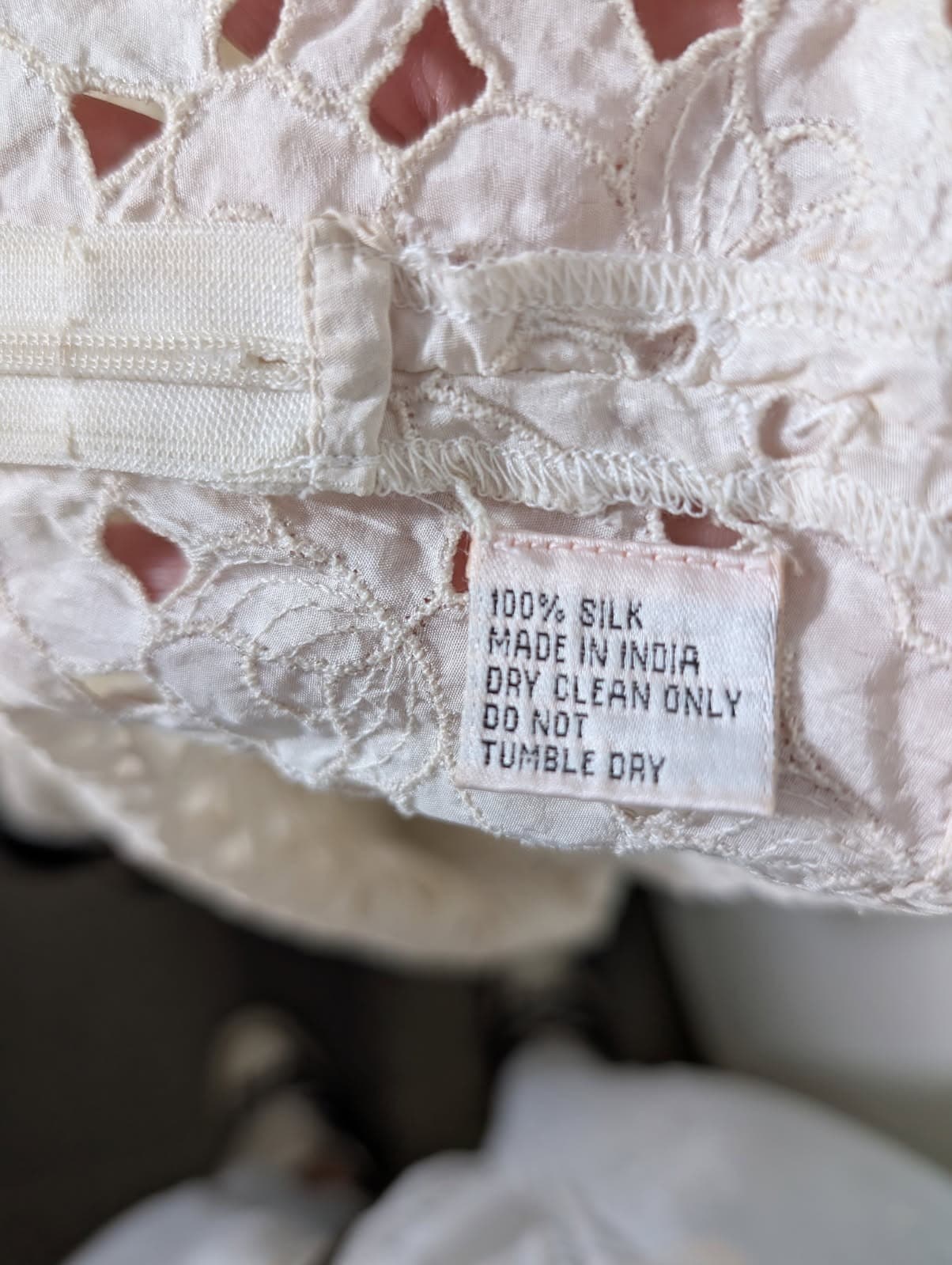 Fleur Wood Silk Lace Camisole - Cream & Black Ruffle Trim Size 2 — photo 5 of 6