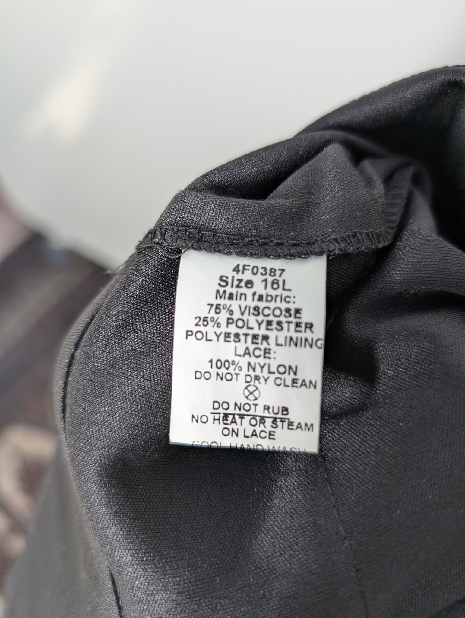 Flirt by Mr K Tiered Cocktail Dress Black Size 16 — photo 7 of 8