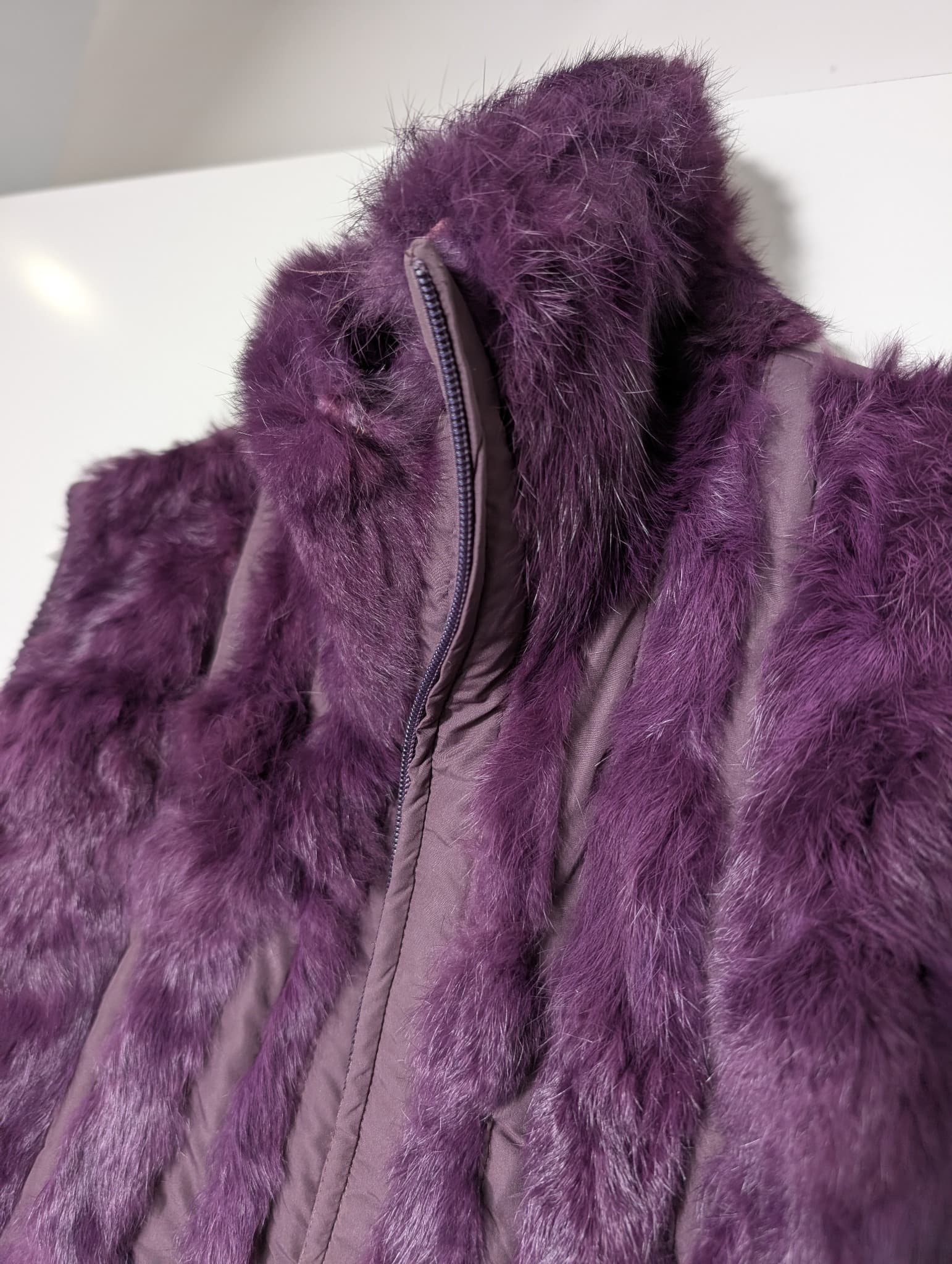 Florit's Faux Fur Puffer Vest Purple Size 50 — photo 3 of 8