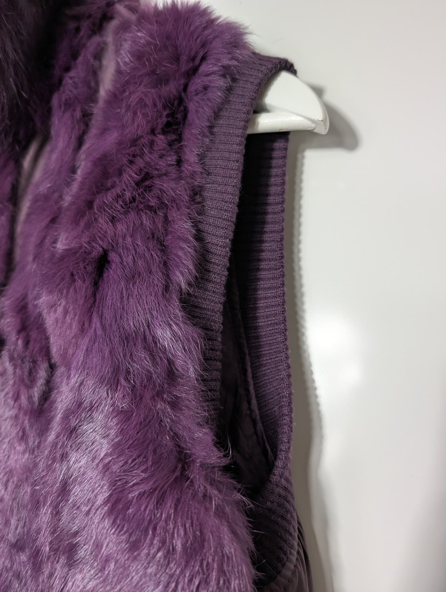 Florit's Faux Fur Puffer Vest Purple Size 50 — photo 4 of 8