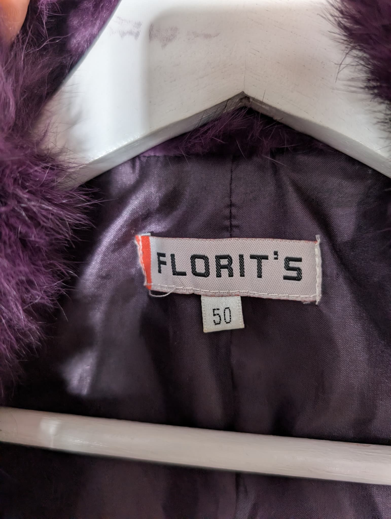 Florit's Faux Fur Puffer Vest Purple Size 50 — photo 5 of 8