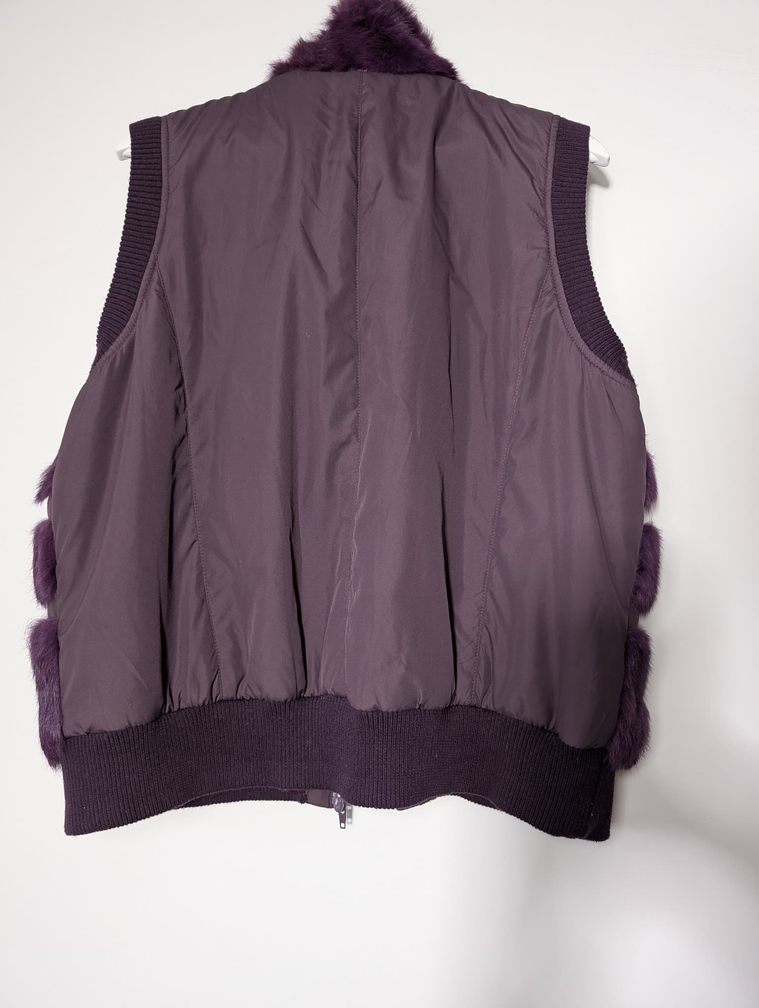 Florit's Faux Fur Puffer Vest Purple Size 50 — photo 6 of 8