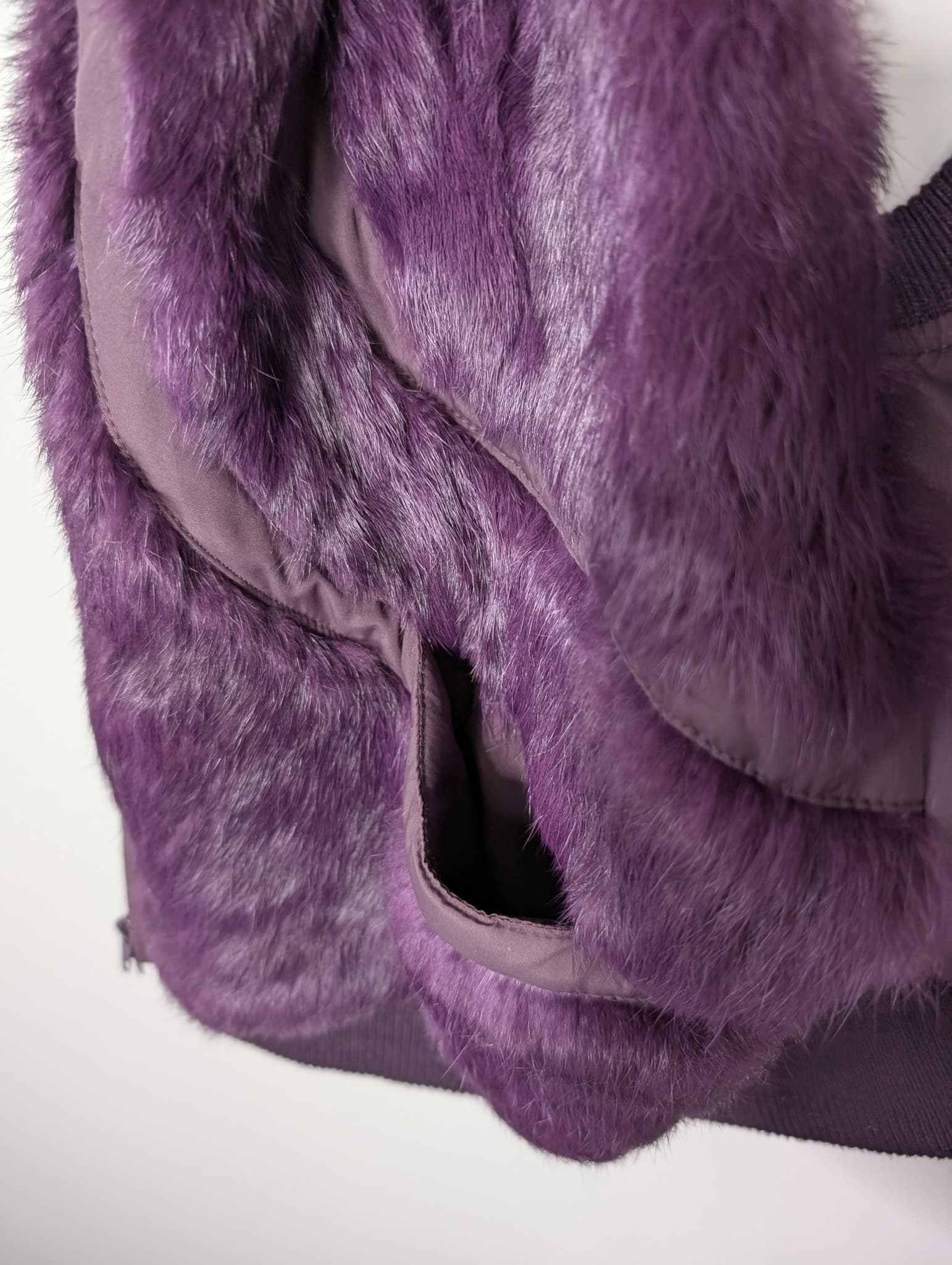 Florit's Faux Fur Puffer Vest Purple Size 50 — photo 8 of 8
