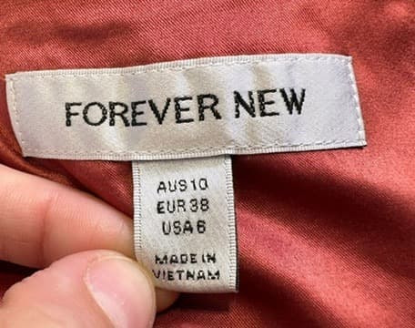 Forever New Satin Cowl Neck Midi Dress Rust Red AU 10 — photo 3 of 4