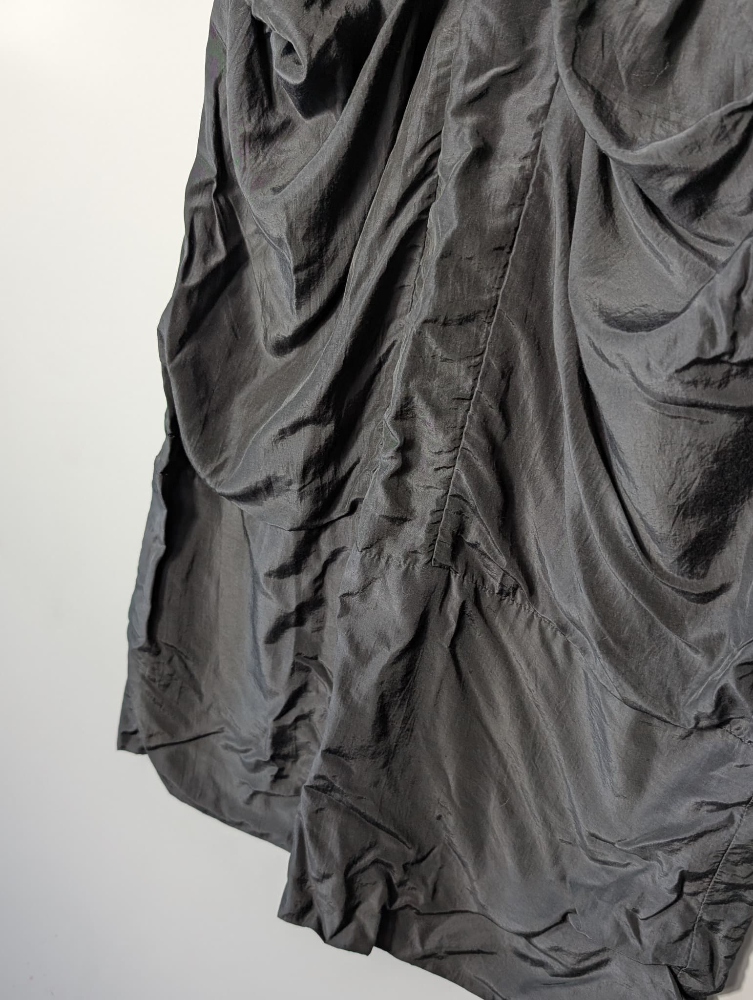 Frey Sleeveless Draped Dress Charcoal Grey Size 10 — photo 4 of 5