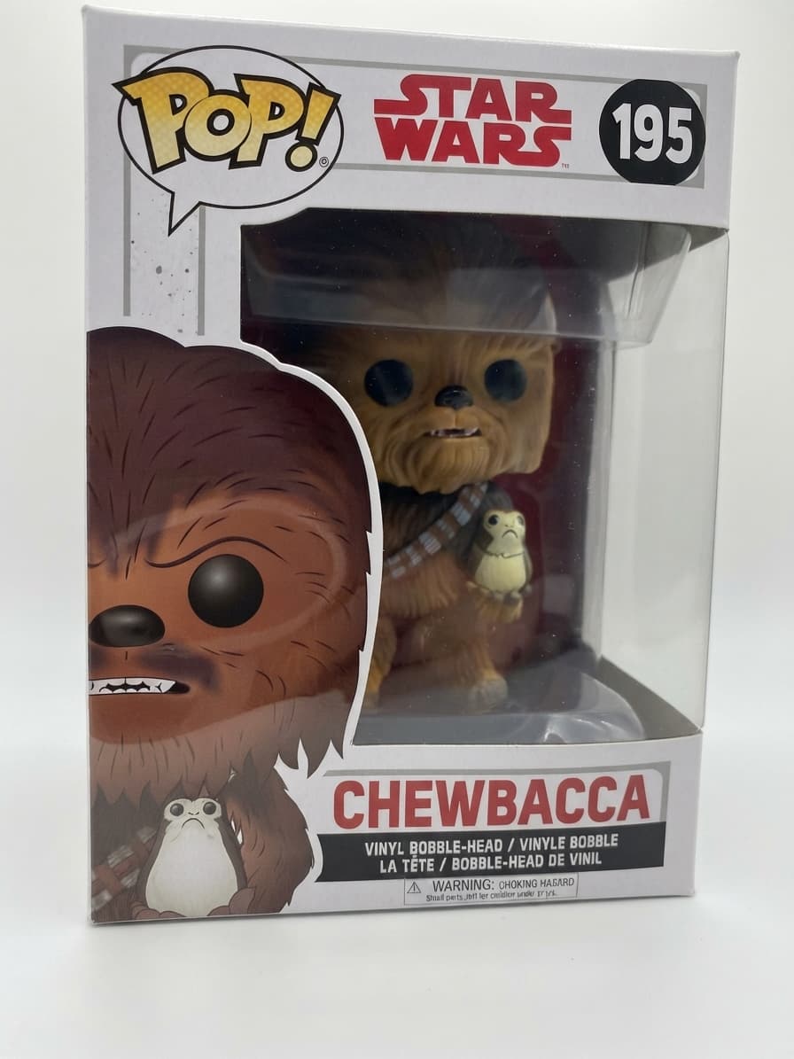 Funko Pop! Star Wars Chewbacca with Porg #195 Vinyl Figure