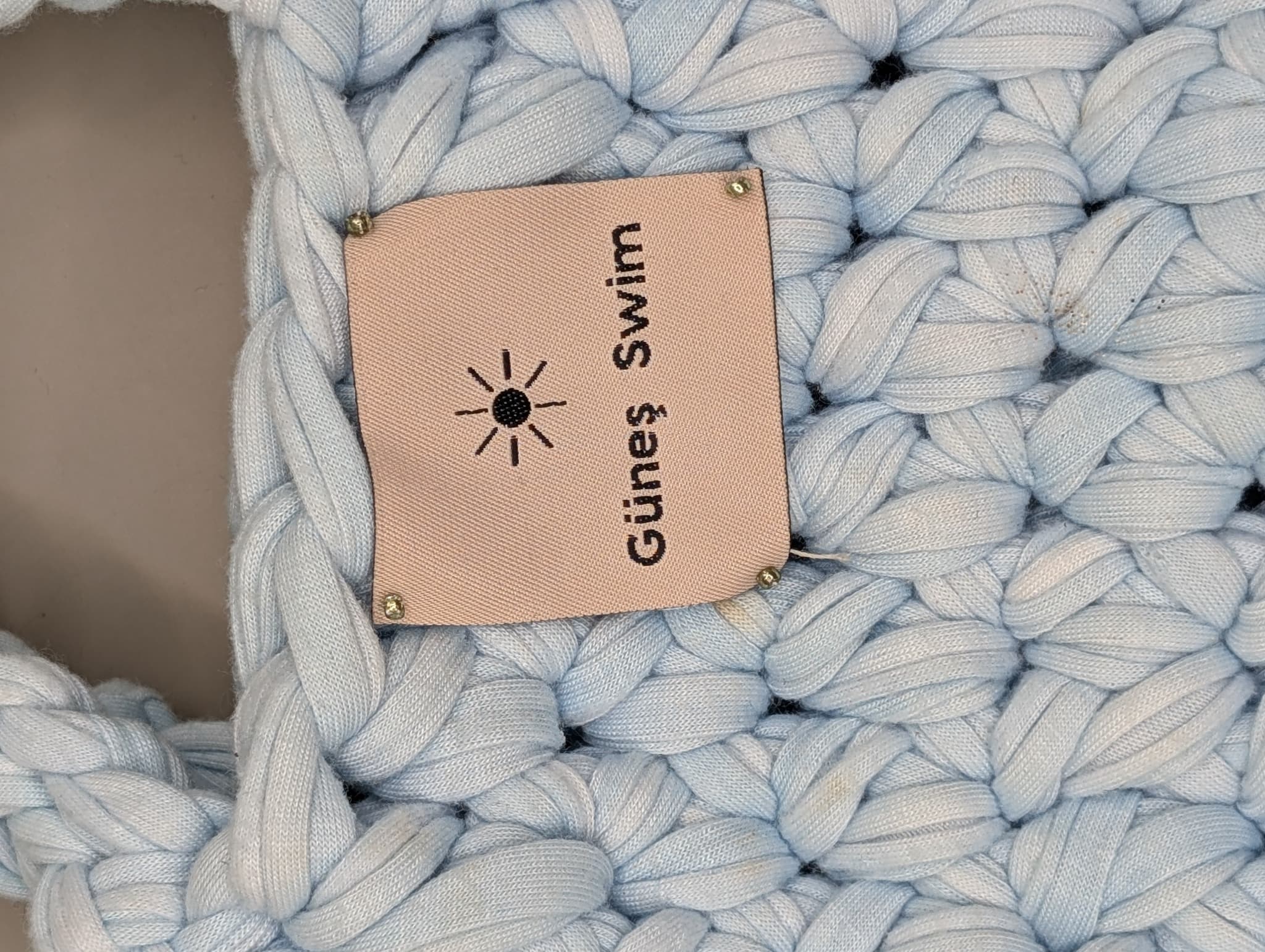 Güneş Swim Crochet Mini Handbag Light Blue — photo 2 of 4
