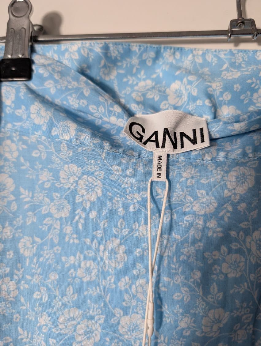 Ganni Floral Tie-Front Top and Wrap Skirt Set EU 36 — photo 5 of 9