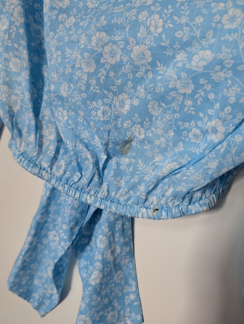 Ganni Floral Tie-Front Top and Wrap Skirt Set EU 36 — photo 8 of 9