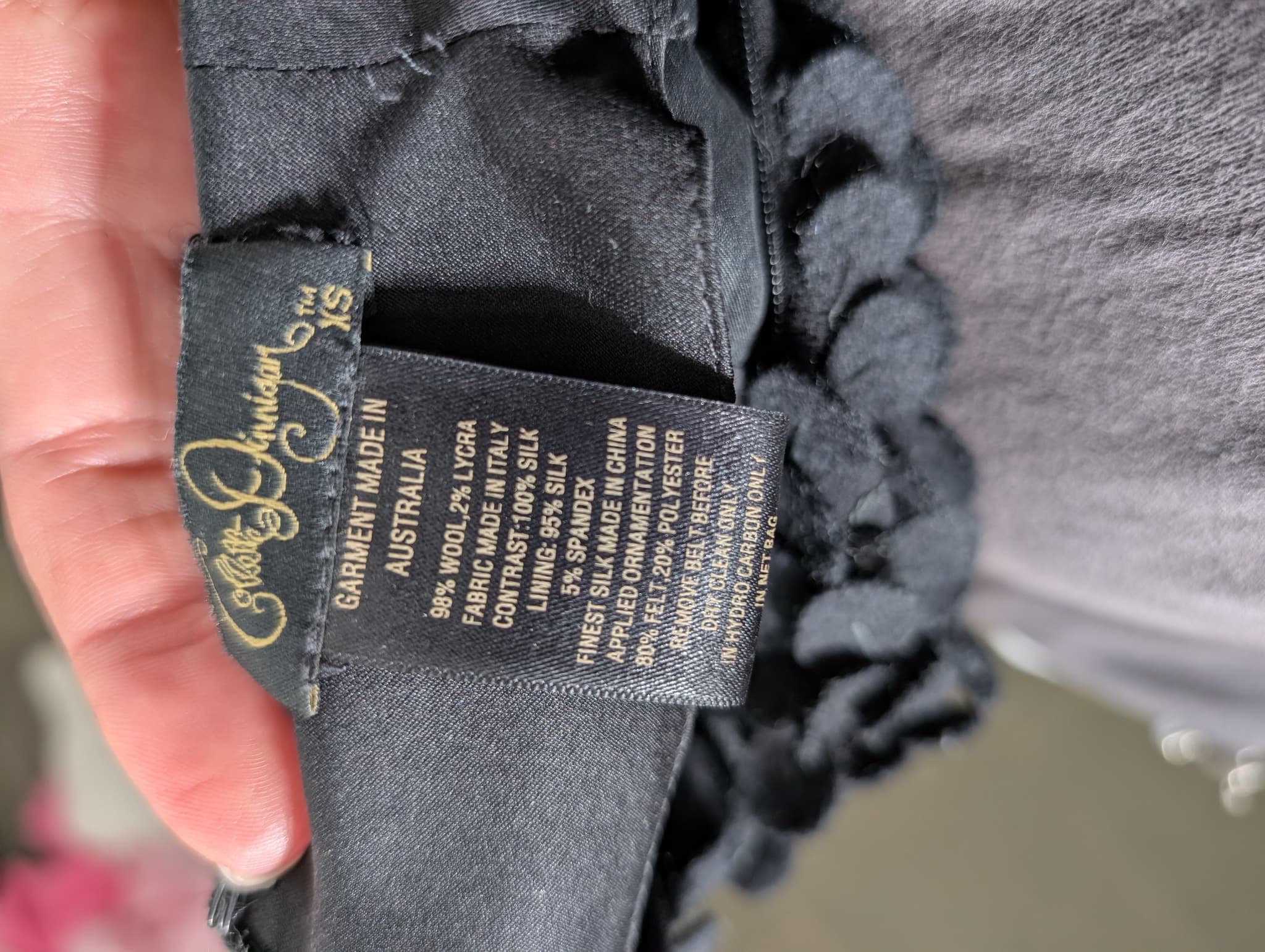 Garry Bigeni Textured Dress Black Women's Size M — photo 9 of 10