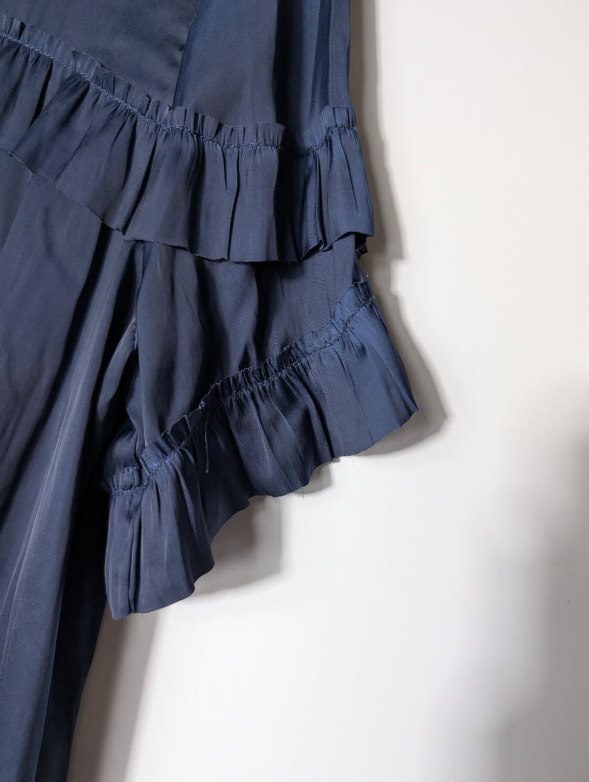 Gerard Darel Ruffle Blouse Blue EU 36 — photo 2 of 7