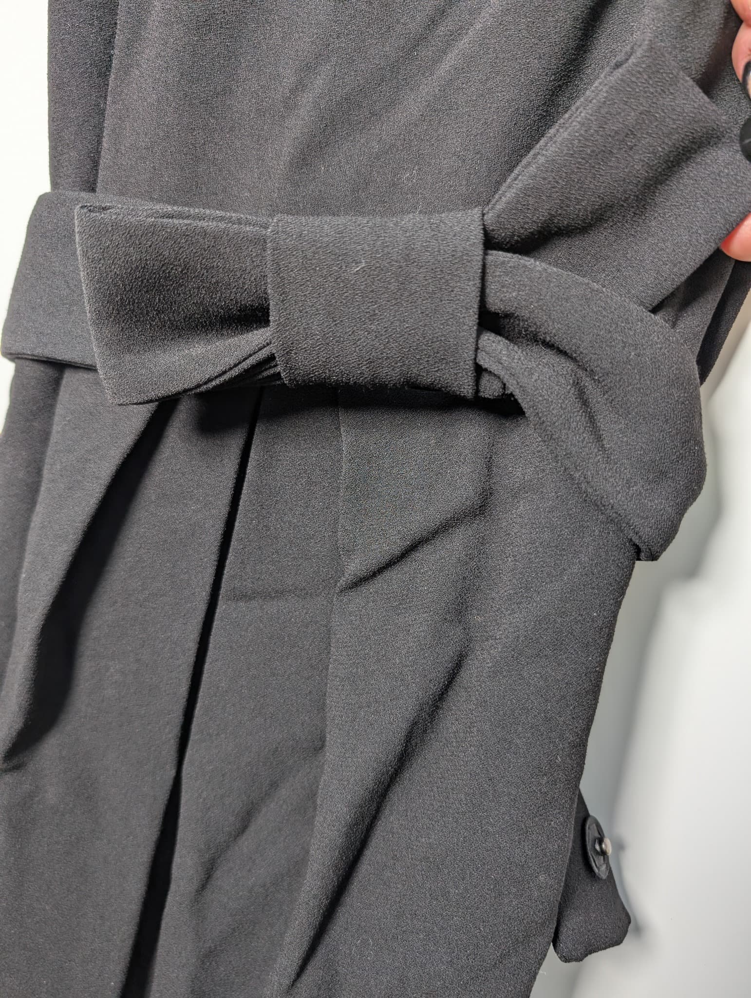 Gerard Darel Short Sleeve Belted Dress Black Size 42 — photo 2 of 8