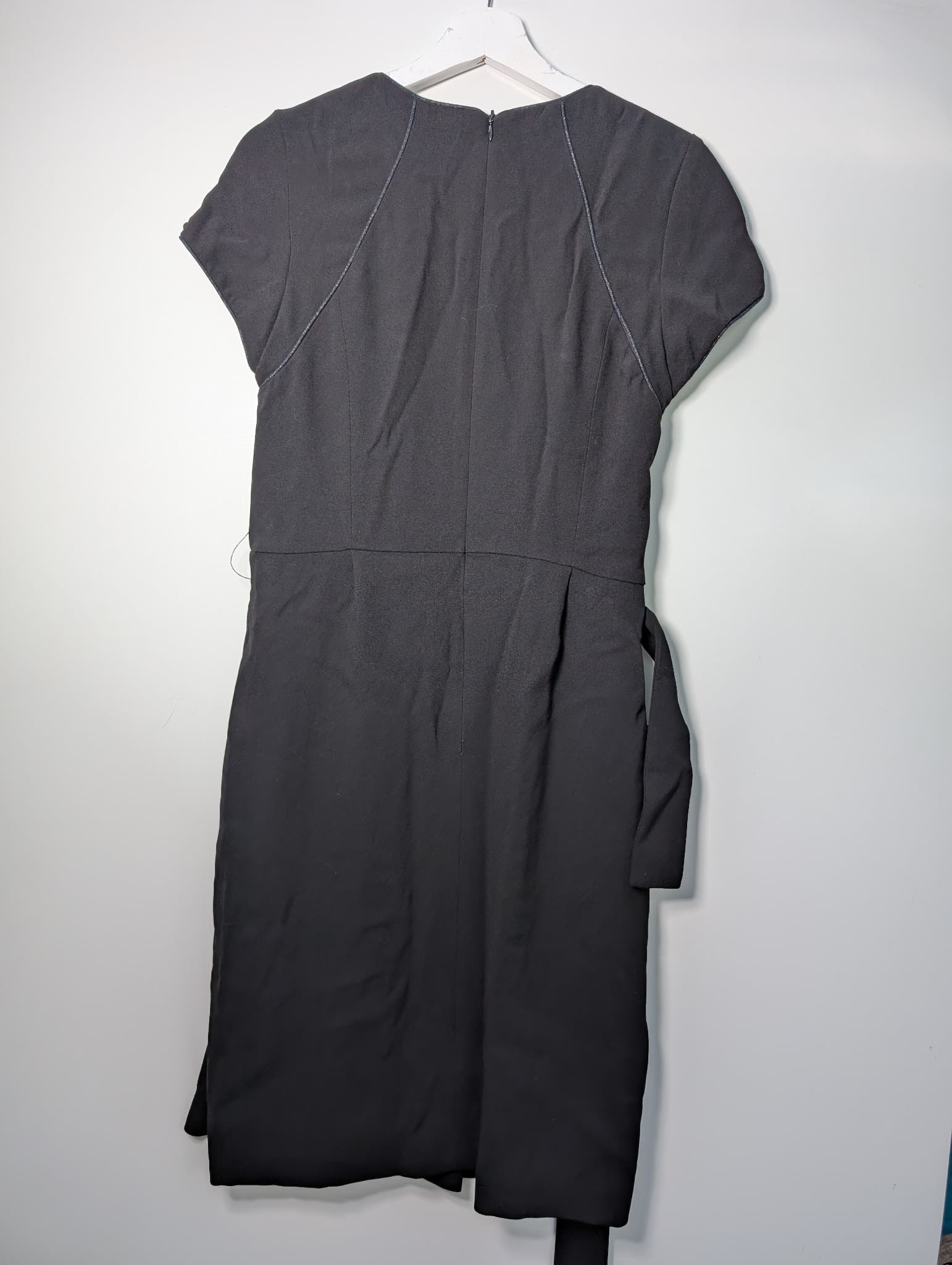 Gerard Darel Short Sleeve Belted Dress Black Size 42 — photo 5 of 8
