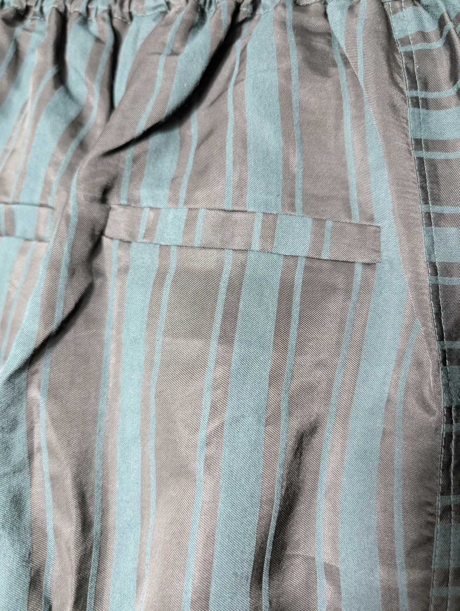 Ginger & Smart Abstract Print Jumpsuit Dark Blue and Tan Size 8 — photo 12 of 15