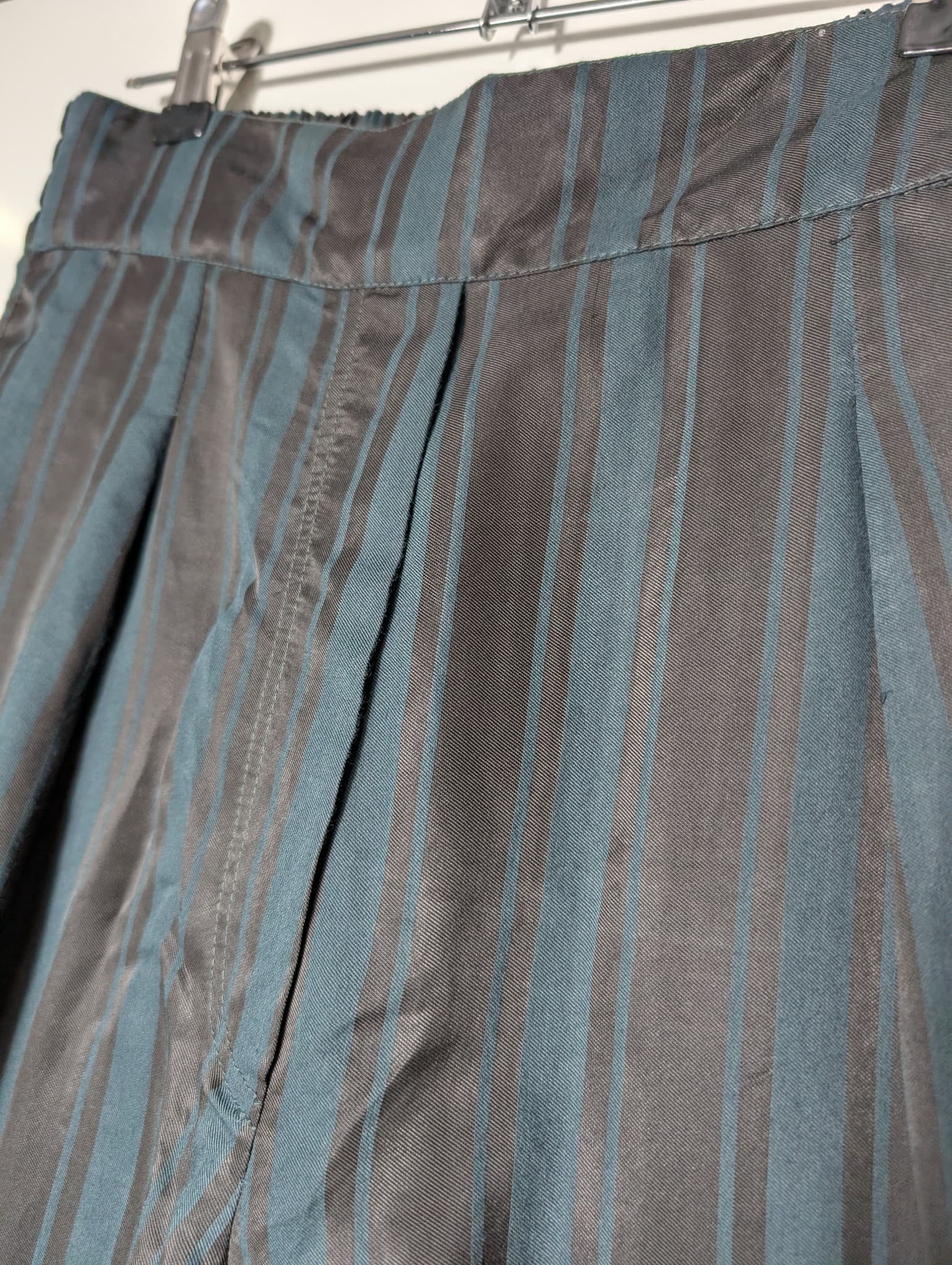 Ginger & Smart Abstract Print Jumpsuit Dark Blue and Tan Size 8 — photo 9 of 15